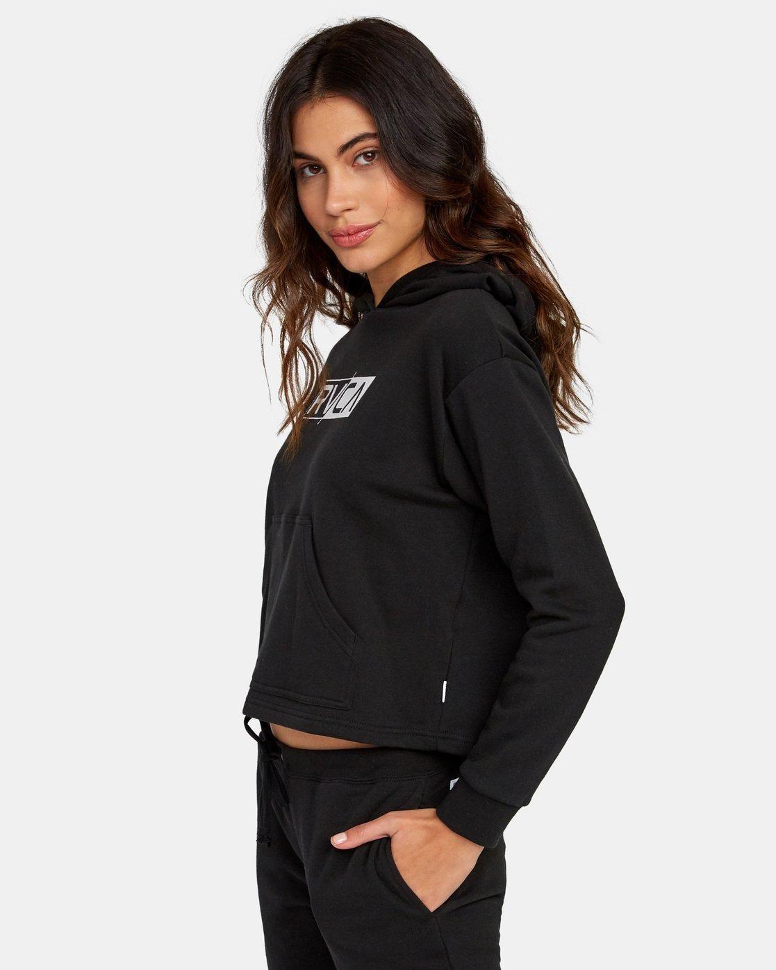 Polerón Mujer Lateral Hoodie Negro-3