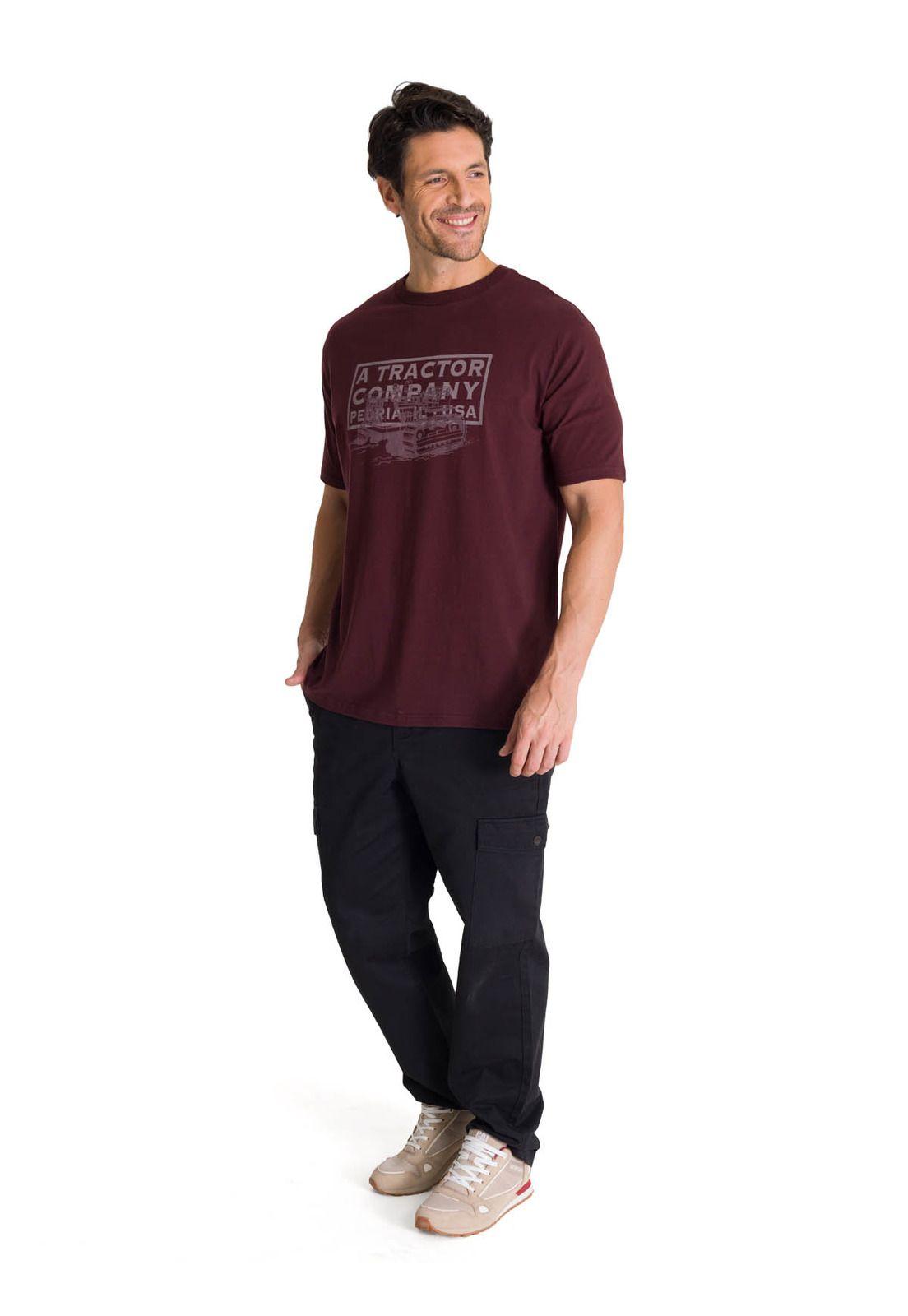 Polera Manga Corta Hombre Heritage Tractor Morado-5