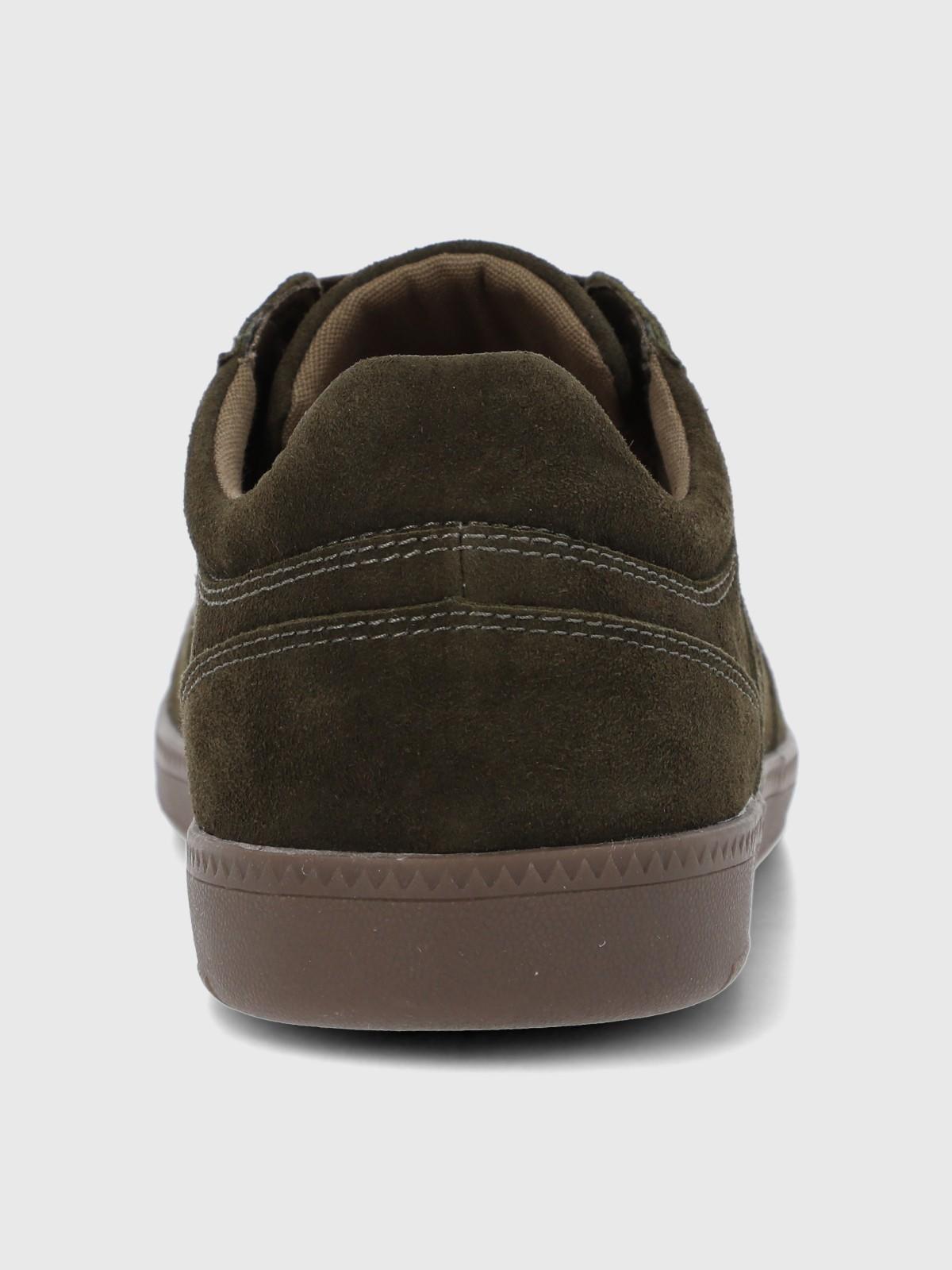 Zapatilla Cuero Hombre Mare Café-6