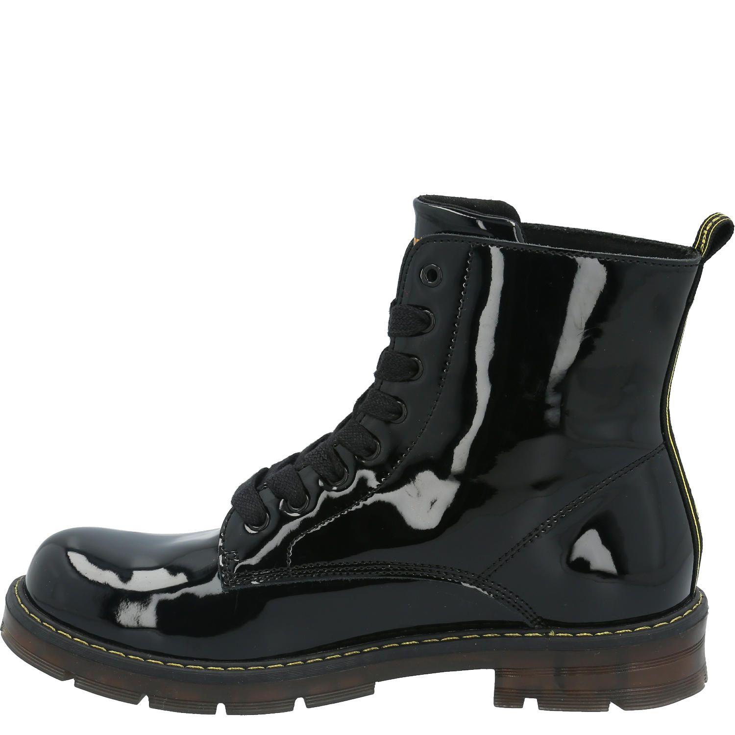Botin Cuero Mujer Nova Negro-4