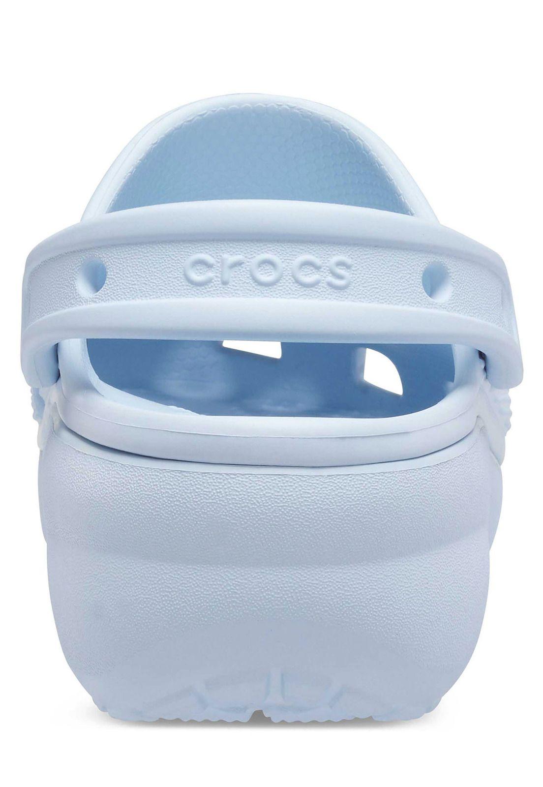 Zueco Crocs Mujer Classic Ptfm Clog Celeste-7
