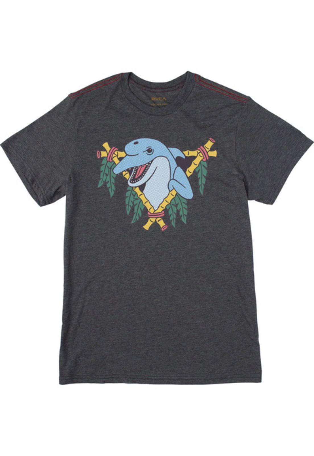 POLERA MANGA CORTA DOLPHIN CLUB GRIS-0