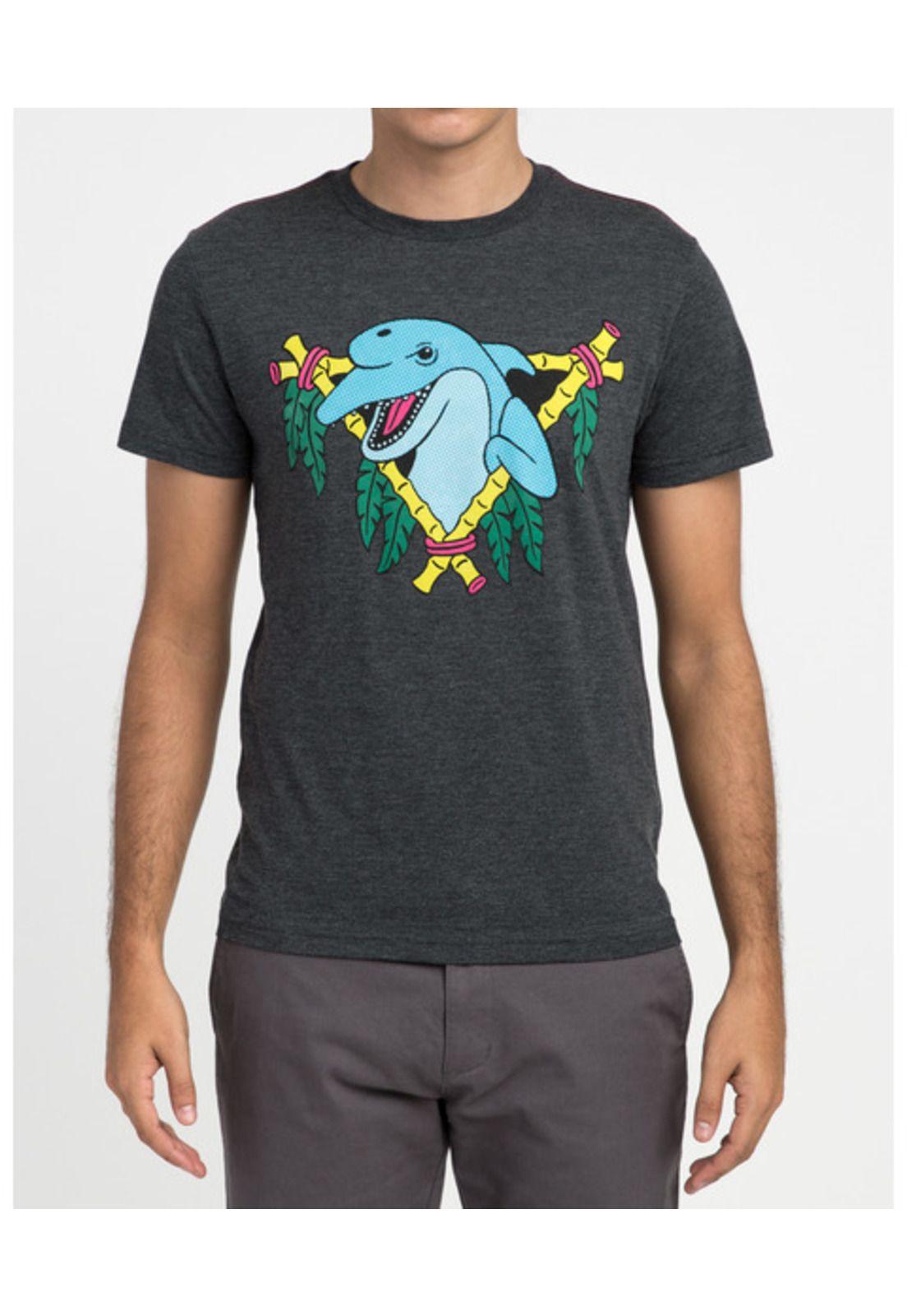 POLERA MANGA CORTA DOLPHIN CLUB GRIS-2