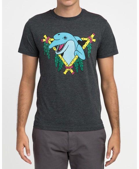 POLERA MANGA CORTA DOLPHIN CLUB GRIS-2