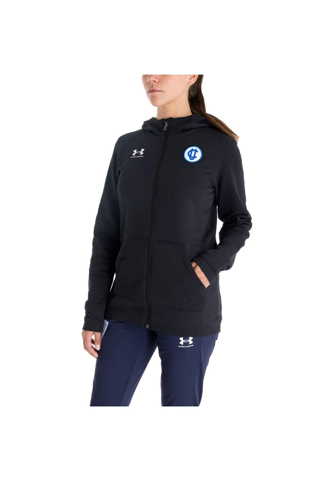 Polerón hoodie UC para mujer negro-0