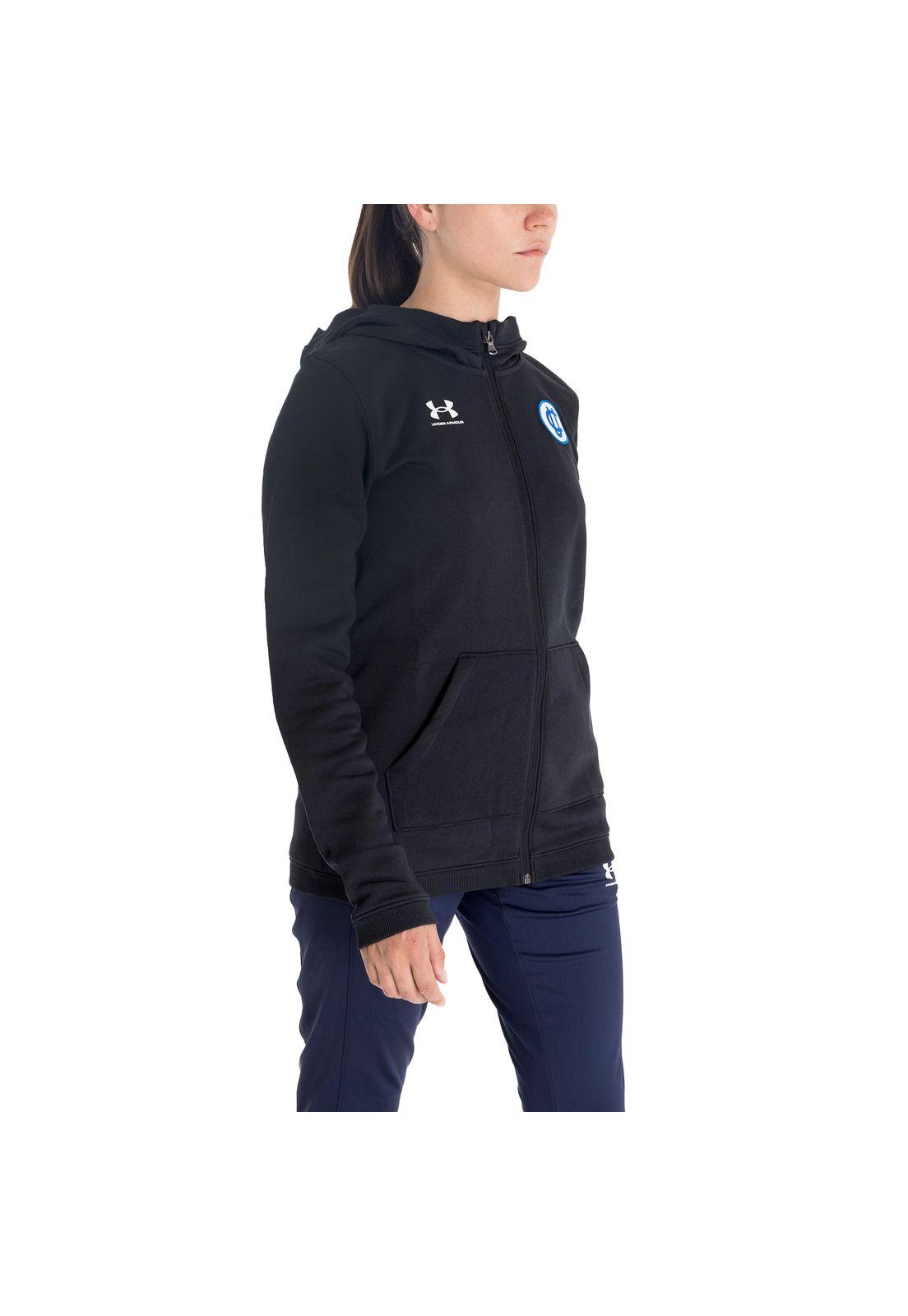 Polerón hoodie UC para mujer negro-1