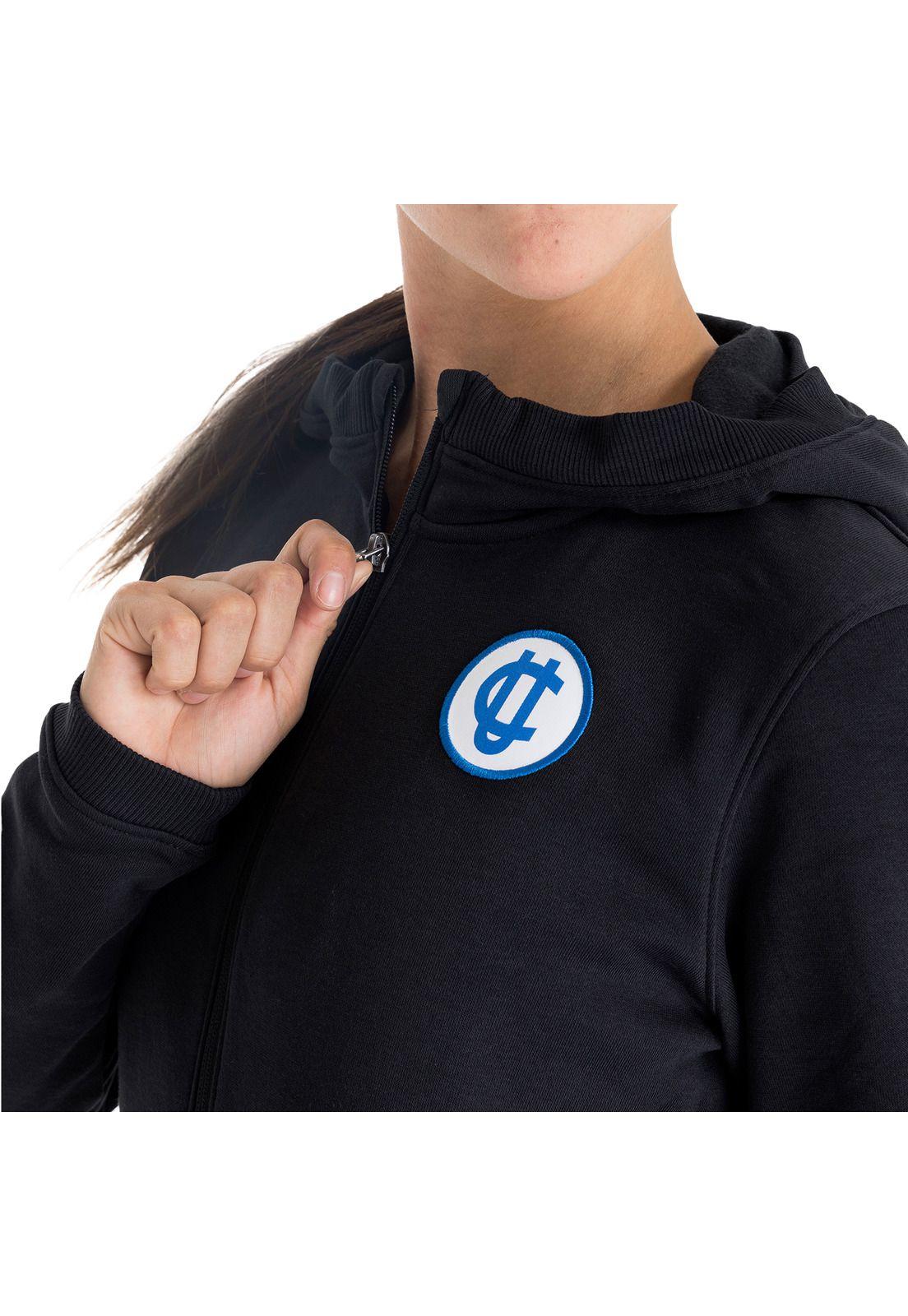 Polerón hoodie UC para mujer negro-3