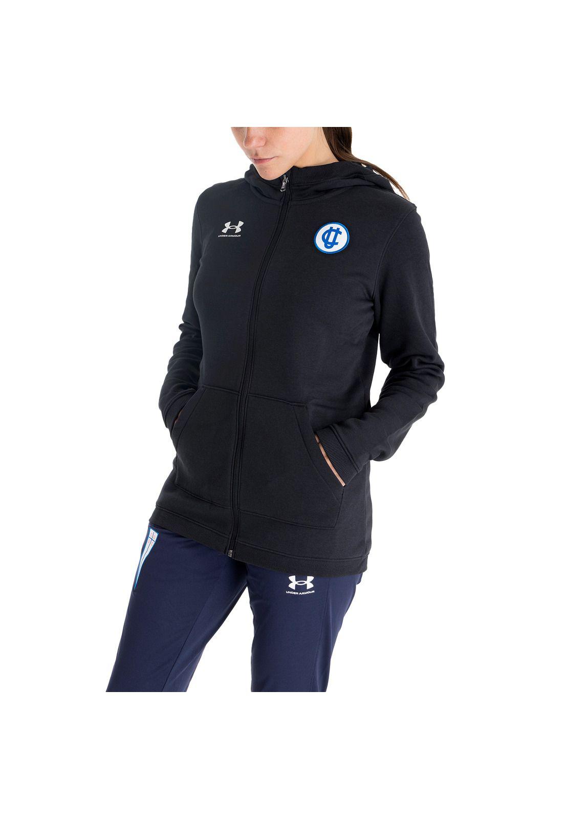 Polerón hoodie UC para mujer negro-4
