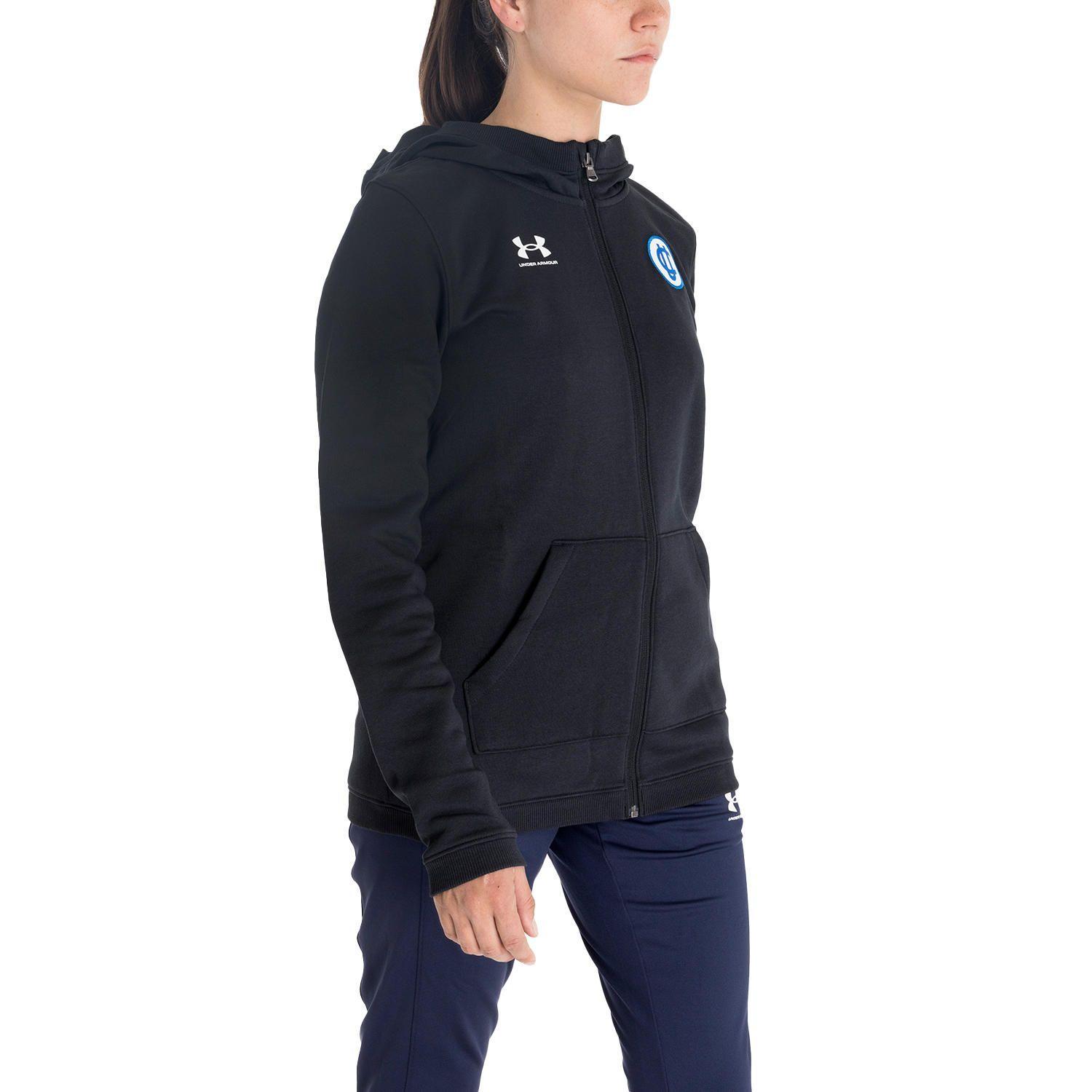 Polerón hoodie UC para mujer negro-1