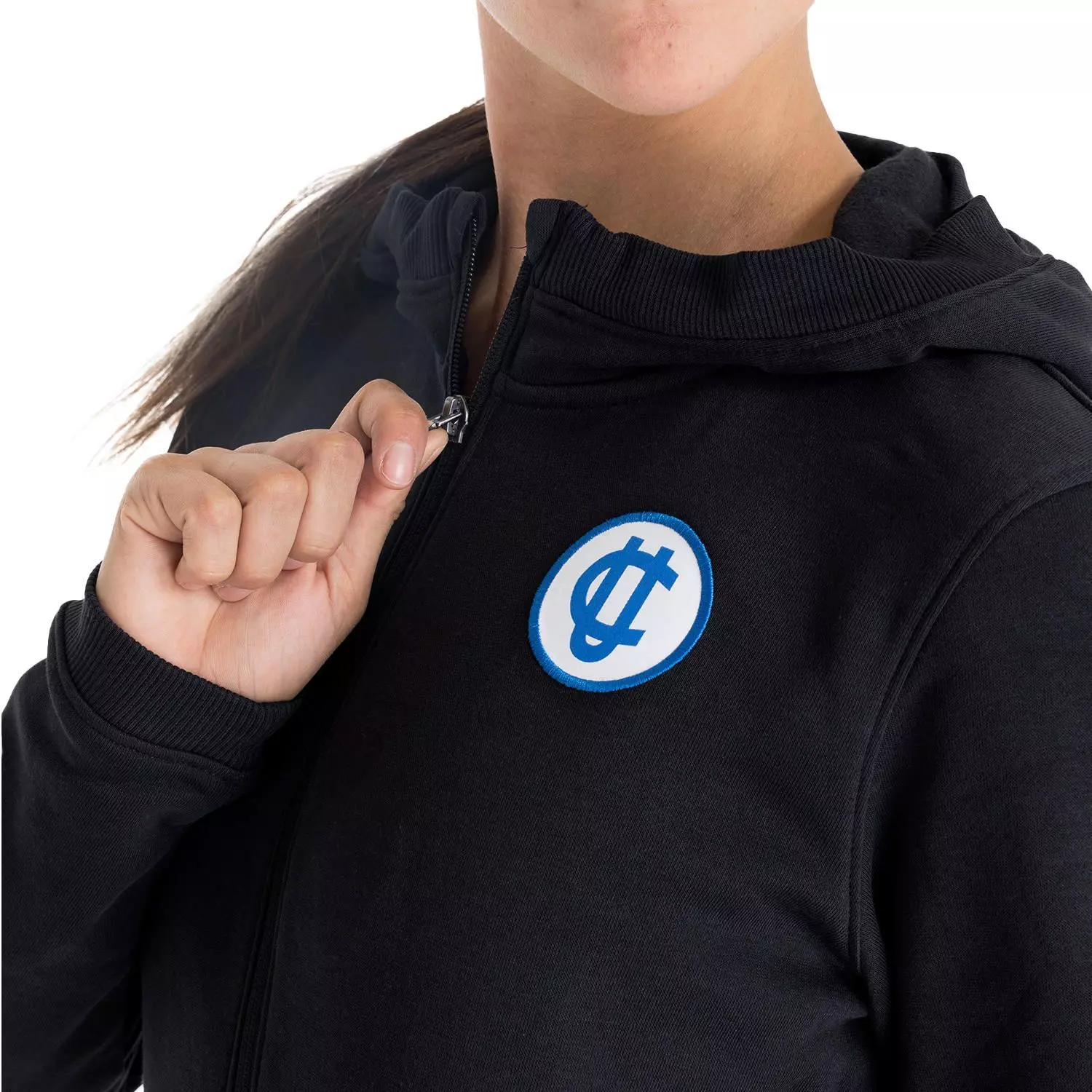 Polerón hoodie UC para mujer negro-3
