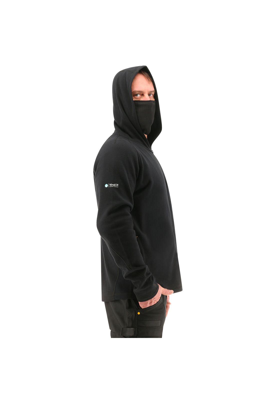 Polerón Hombre Viral Off Hooded Sw Negro-3