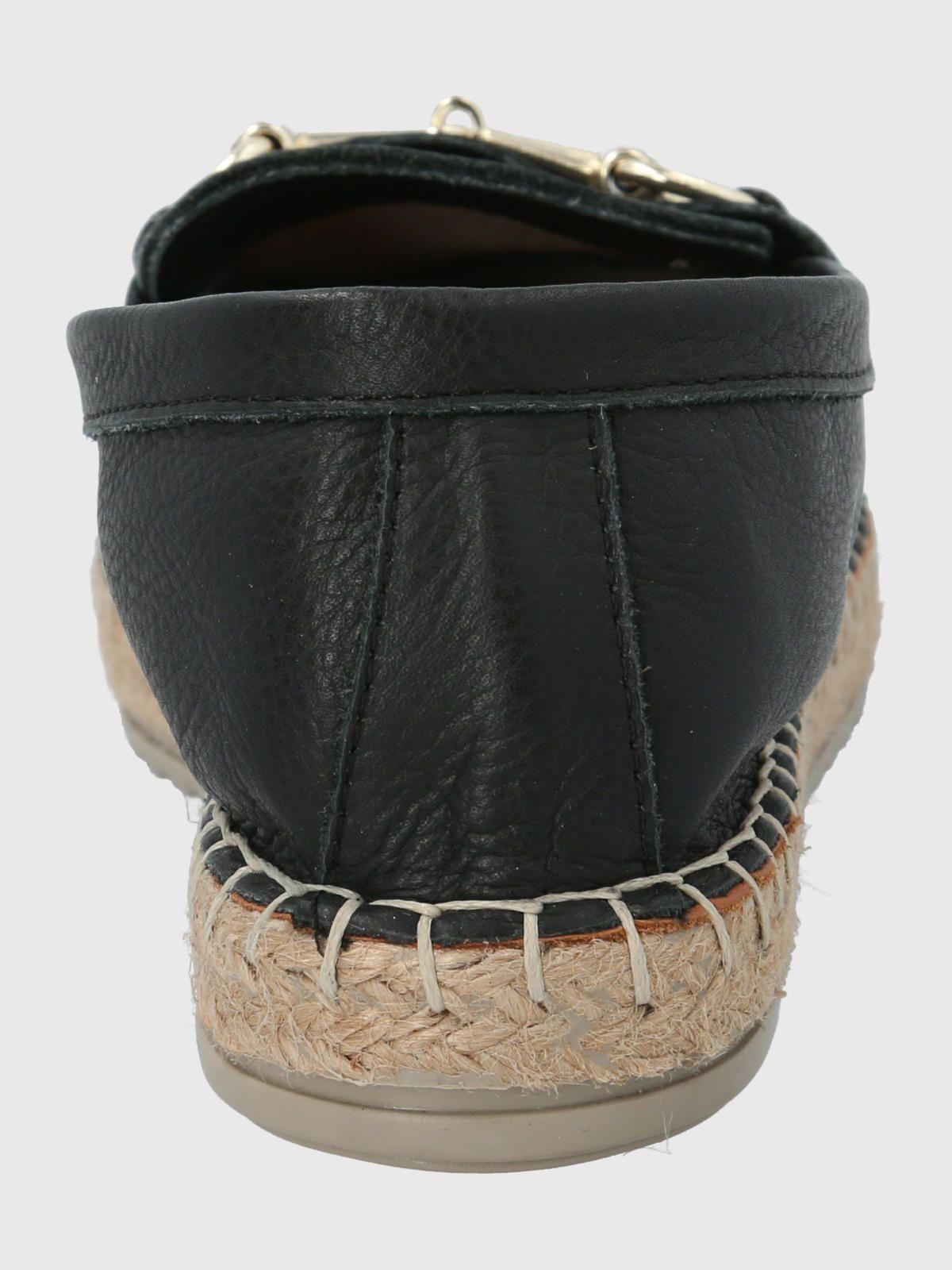 Alpargata Cuero Negro Mujer Edola -5