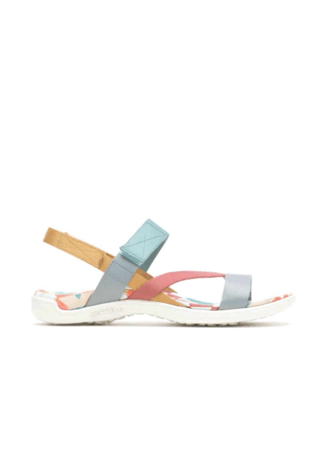 Sandalia Mujer District 3 Strap Web Celeste-7