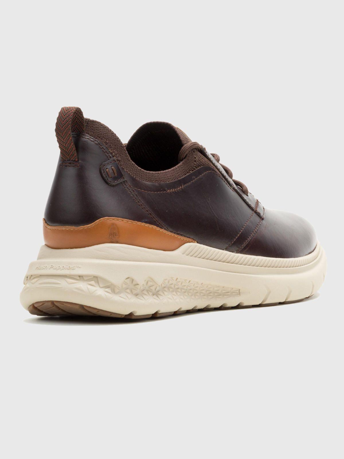 Zapato Cuero Hombre Excel Laceup Café-3