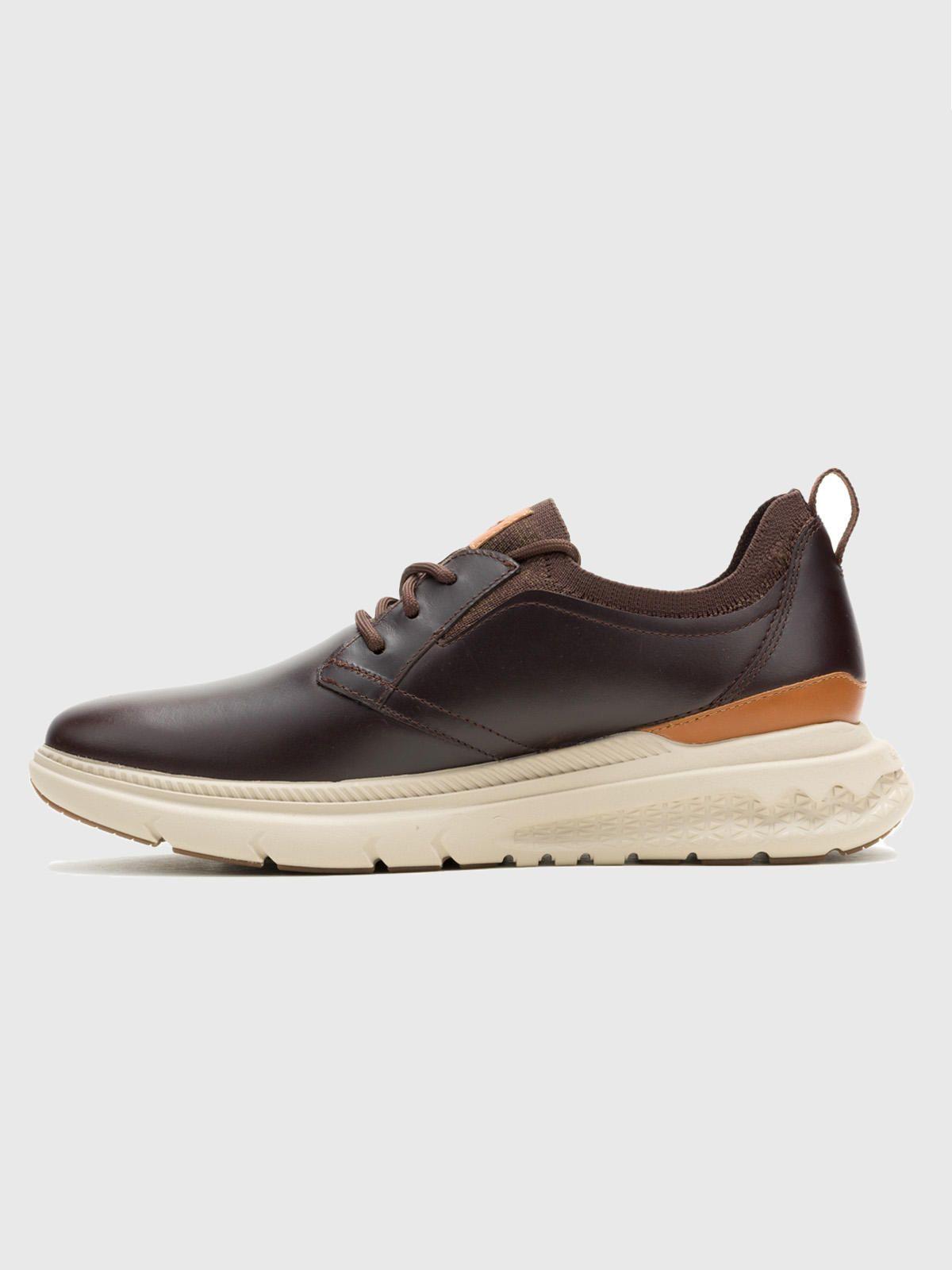 Zapato Cuero Hombre Excel Laceup Café-4