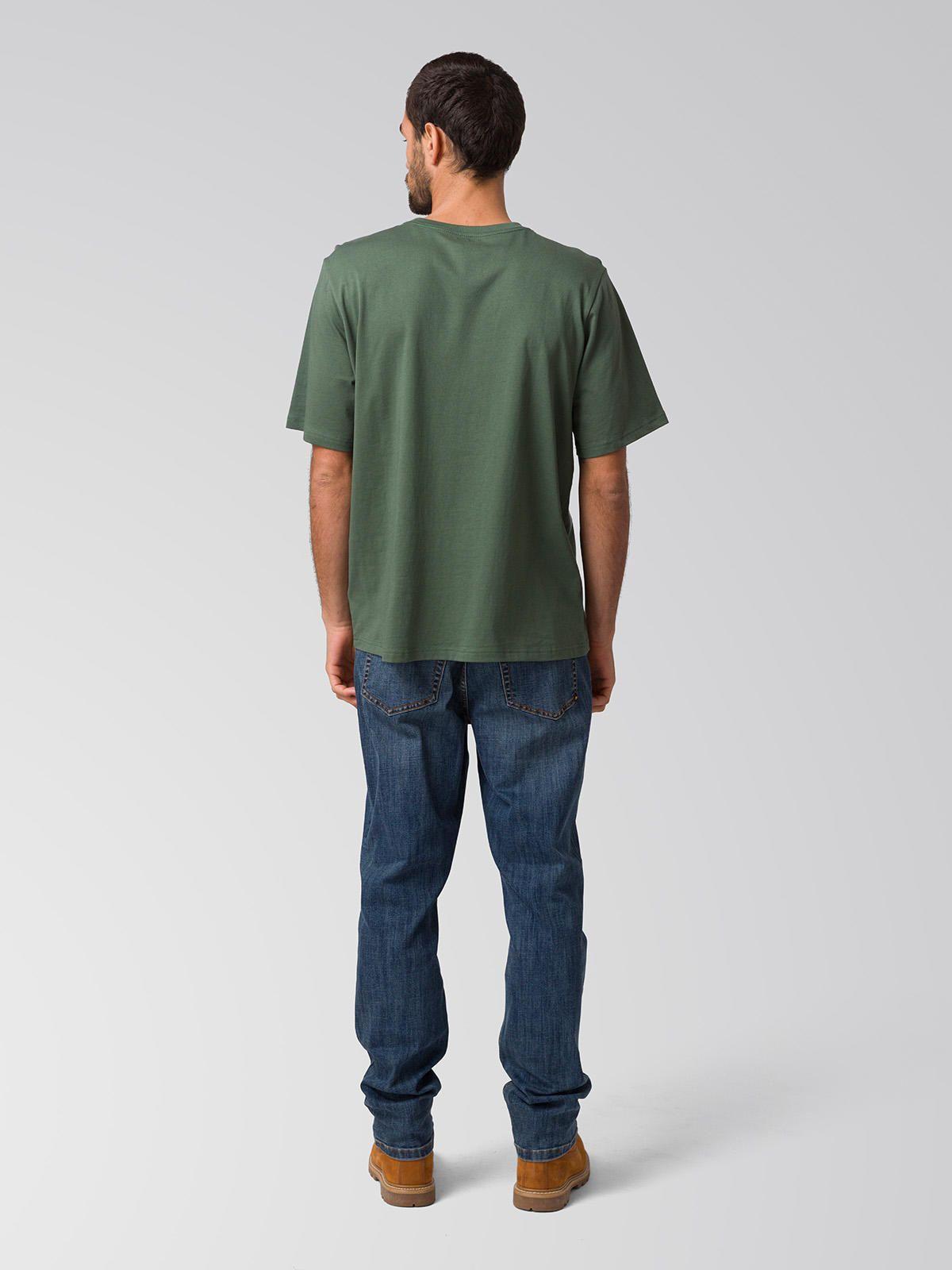 Polera Manga Corta Solid Pocket Label T Hombre Verde-5