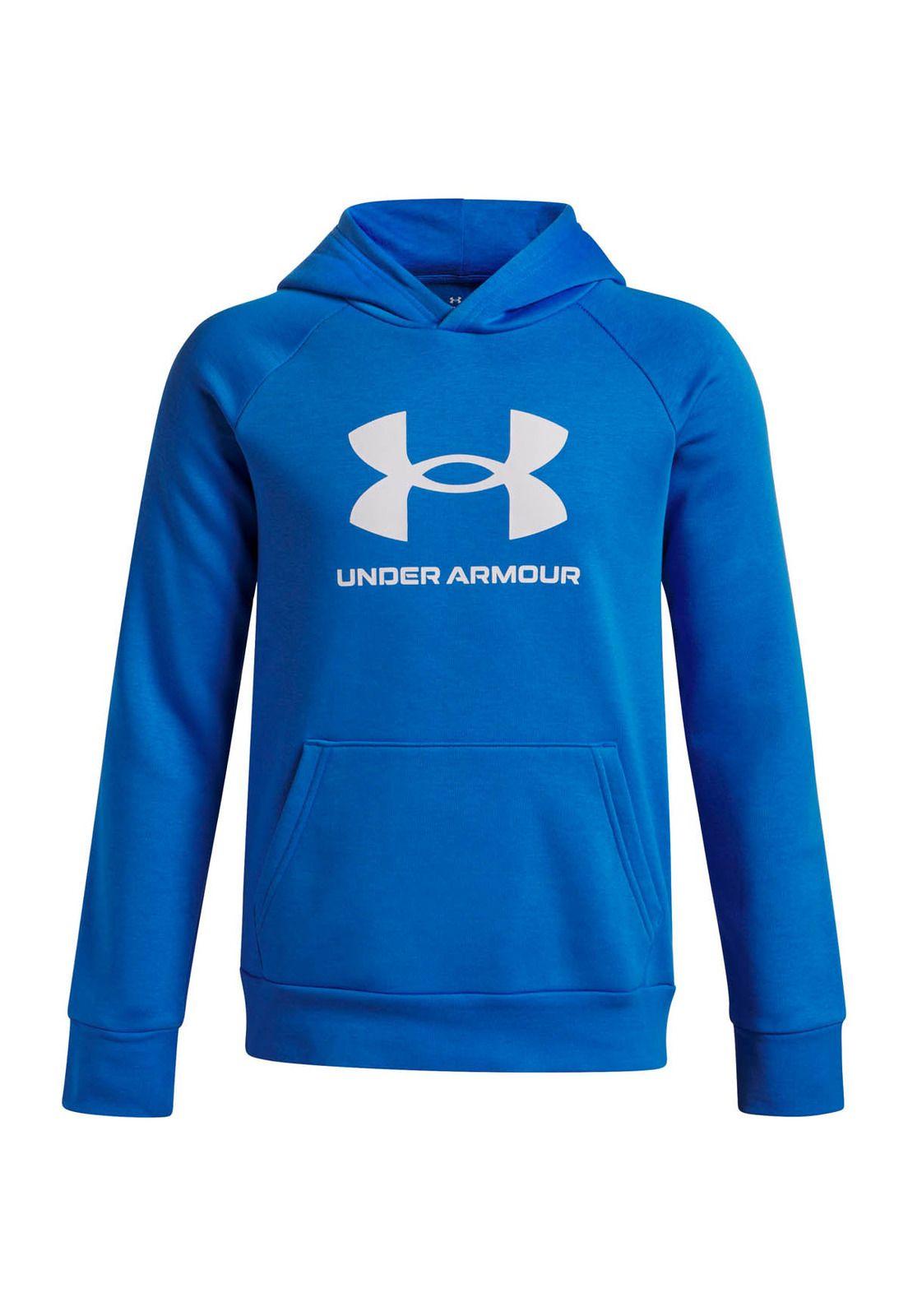Polerón Lifestyle  niño Rival Fleece Big Logo azul -0