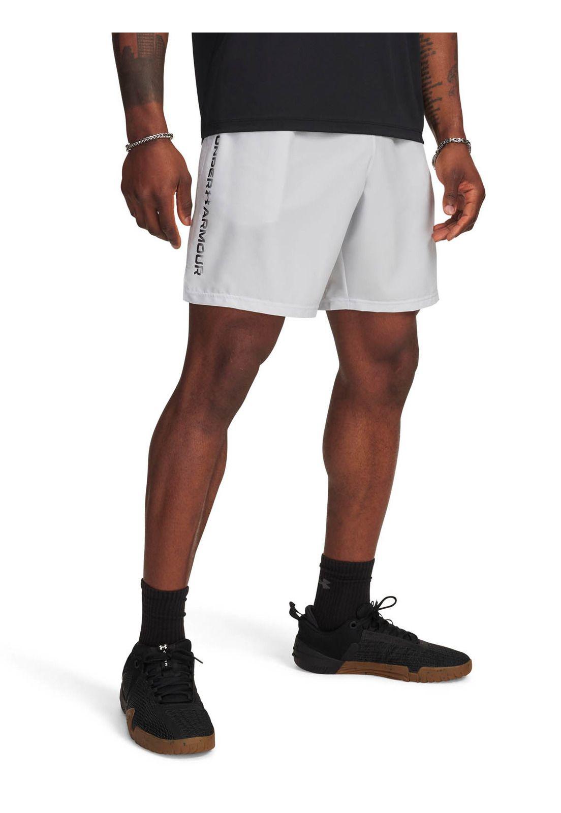 Short Training   hombre Tech Woven Wordmark Gris -0