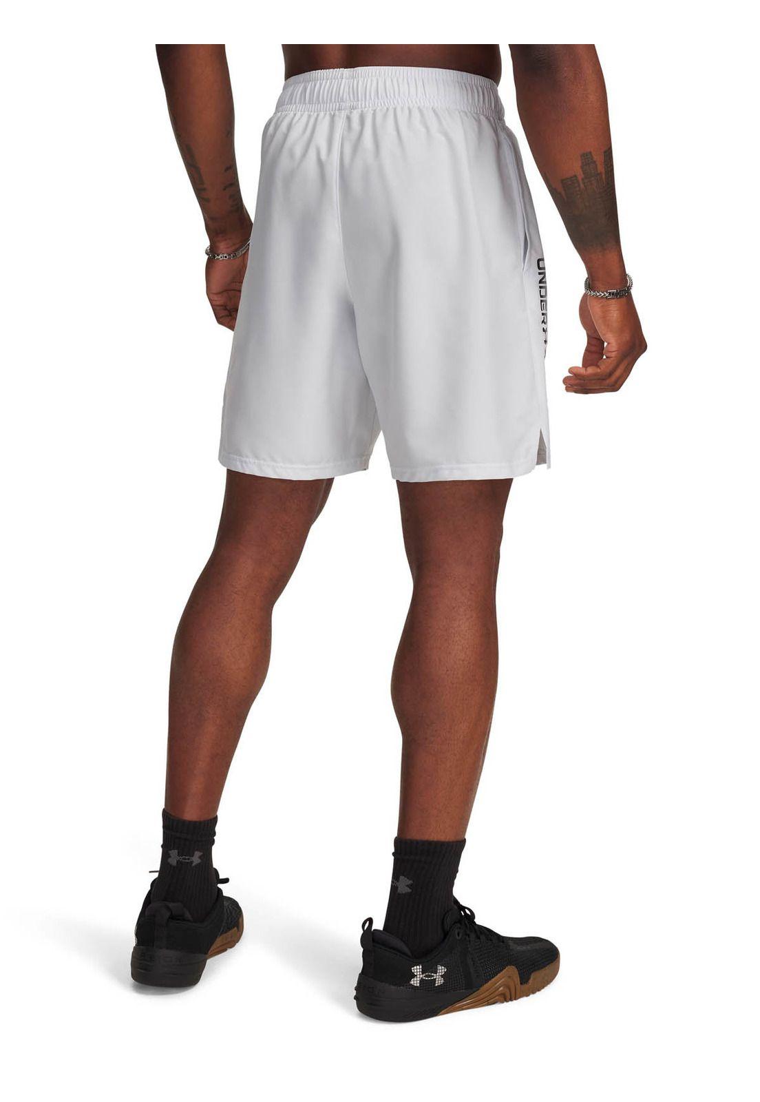 Short Training   hombre Tech Woven Wordmark Gris -1