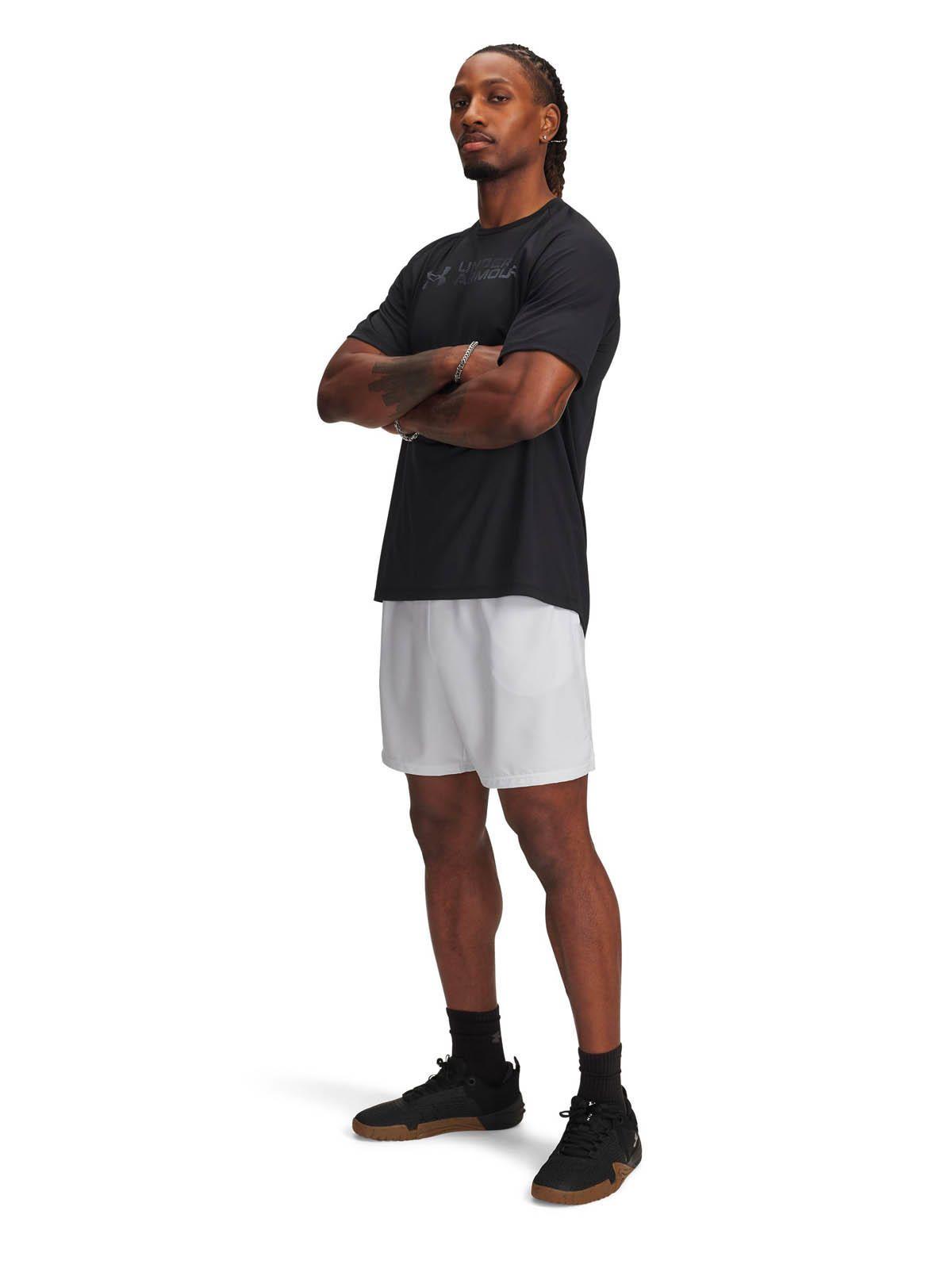 Short Training   hombre Tech Woven Wordmark Gris -3