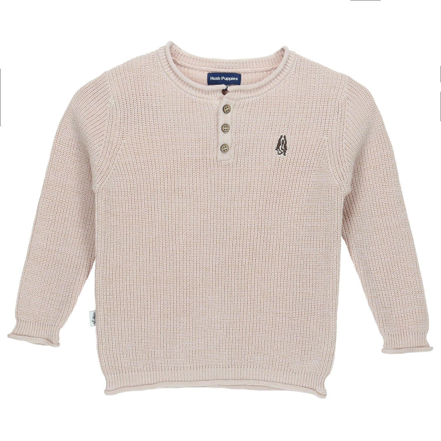 Sweater Niño Henley Beige-0