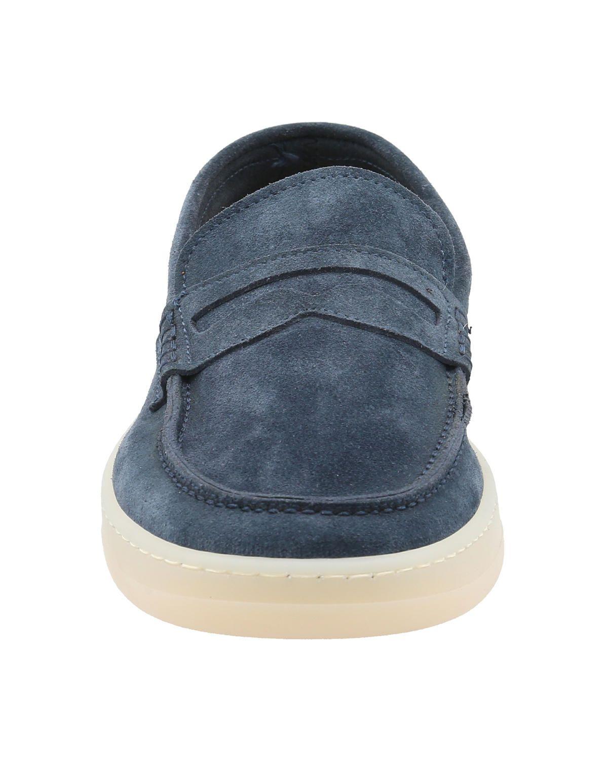 Mocasín Cuero Hombre Galvano Azul -3