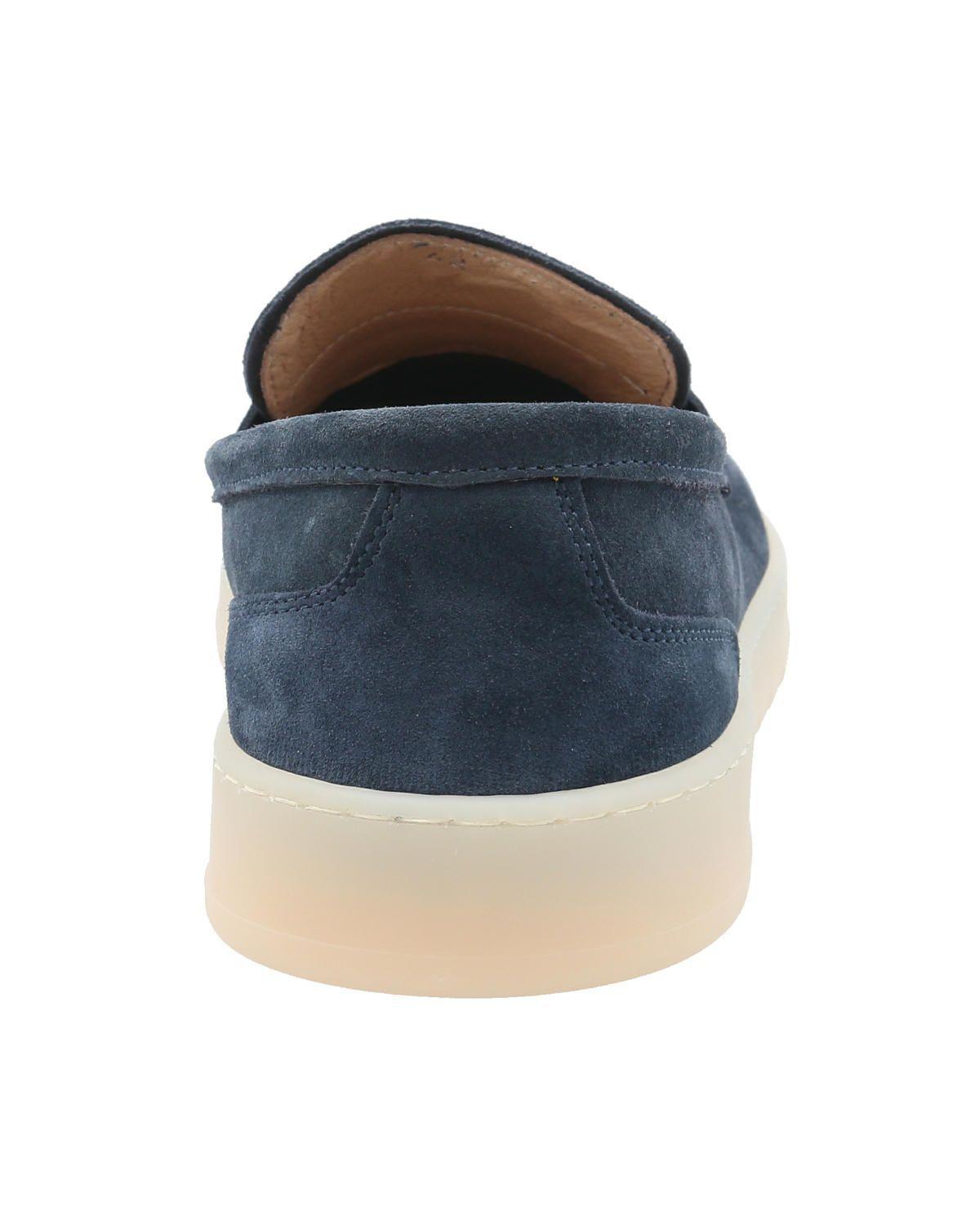 Mocasín Cuero Hombre Galvano Azul -6