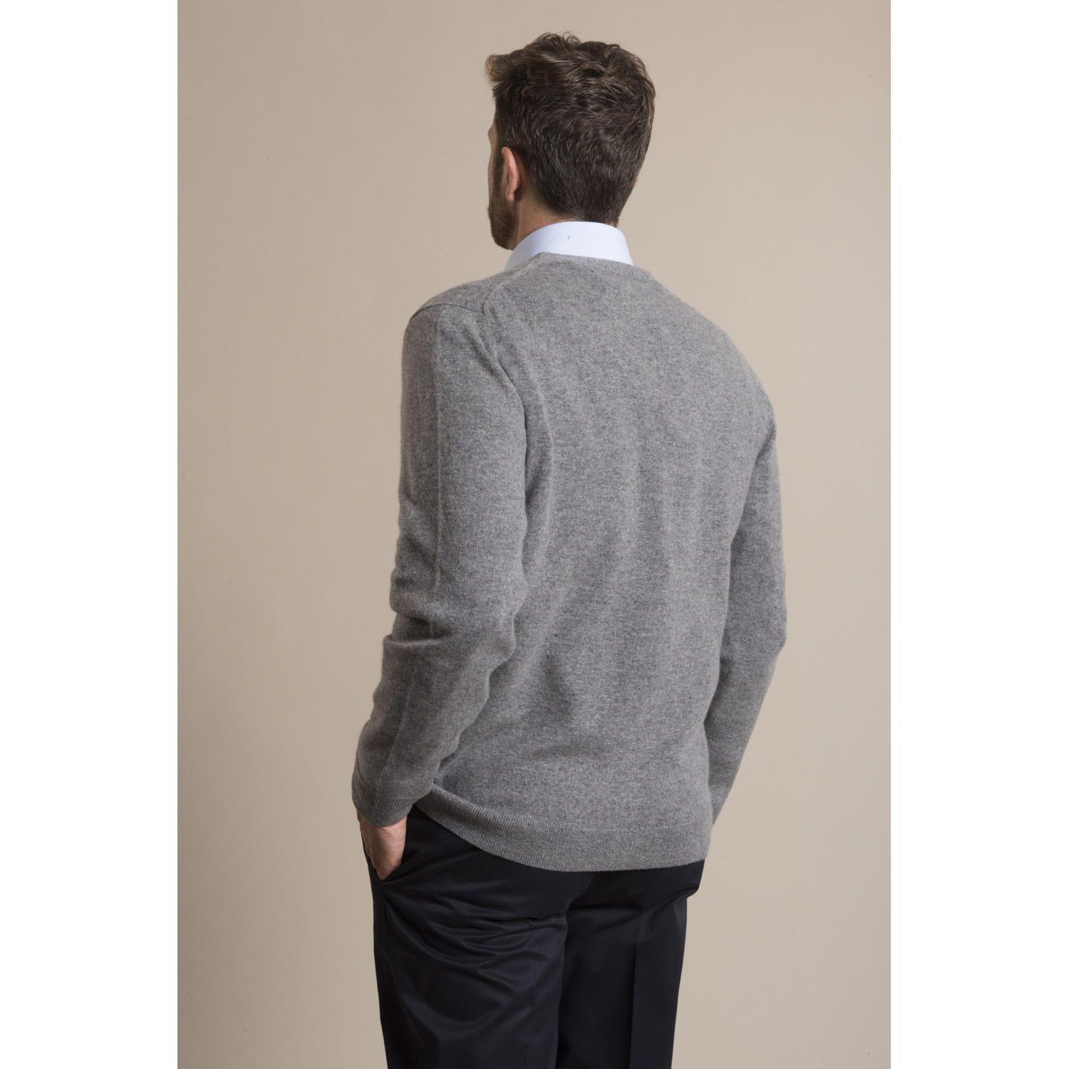 Cardigan Cashmere Rockford Gris-2