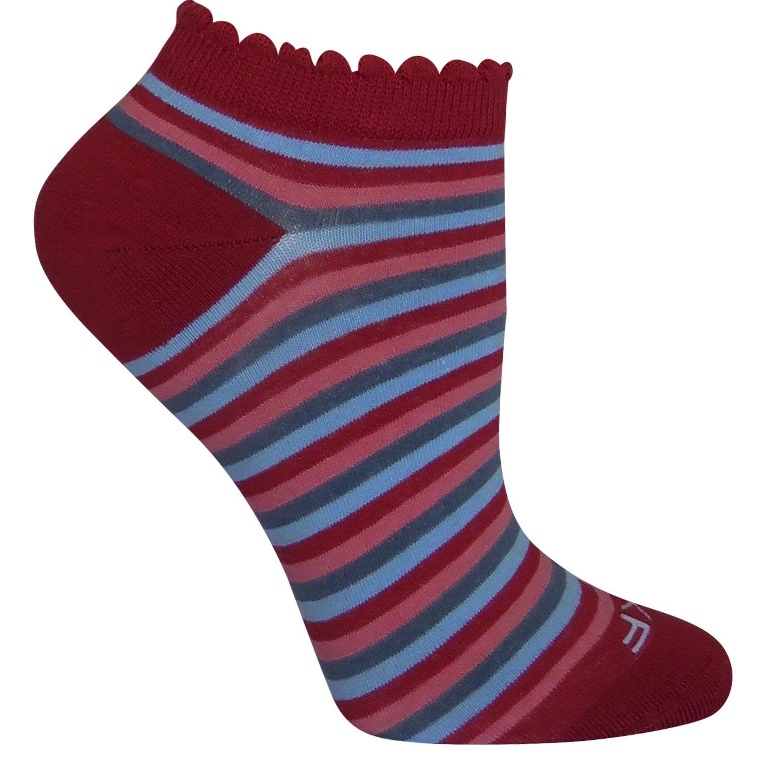 Calcetin Algodón Mujer Softri Rojo Rockford-0