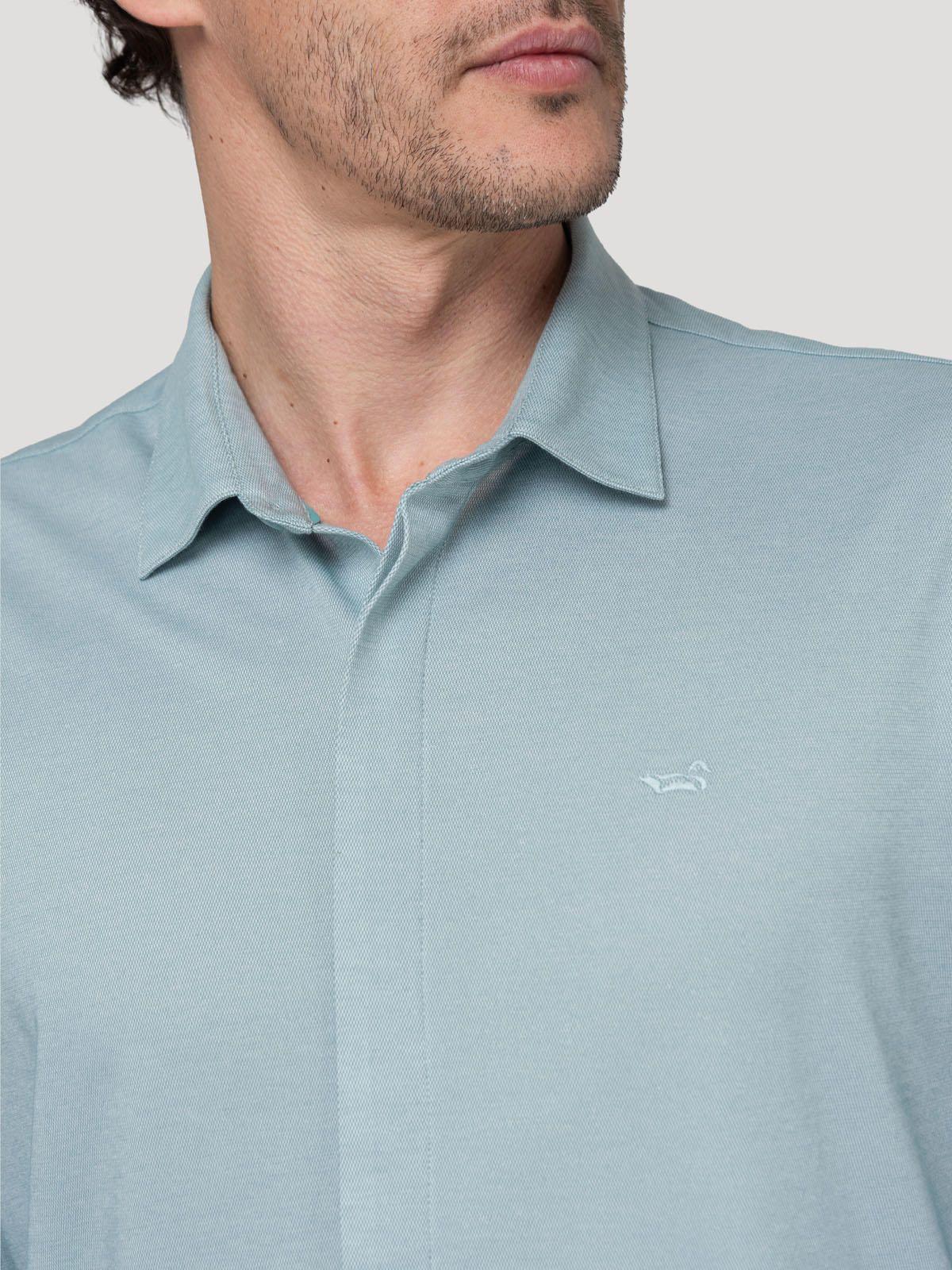 Camisa Algodón Pima Hombre Horizon Verde-6