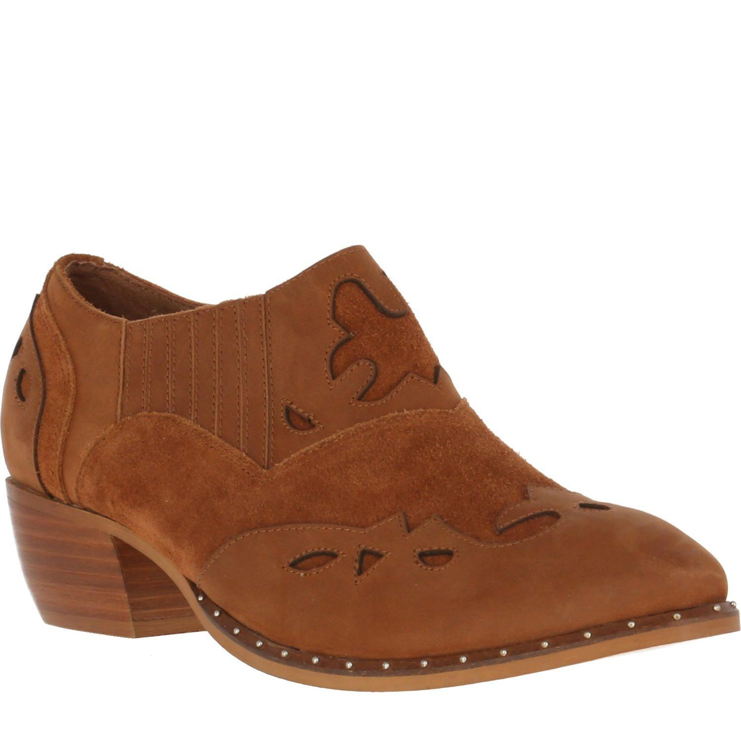 Zapato Cuero Mara Camel Mujer-0