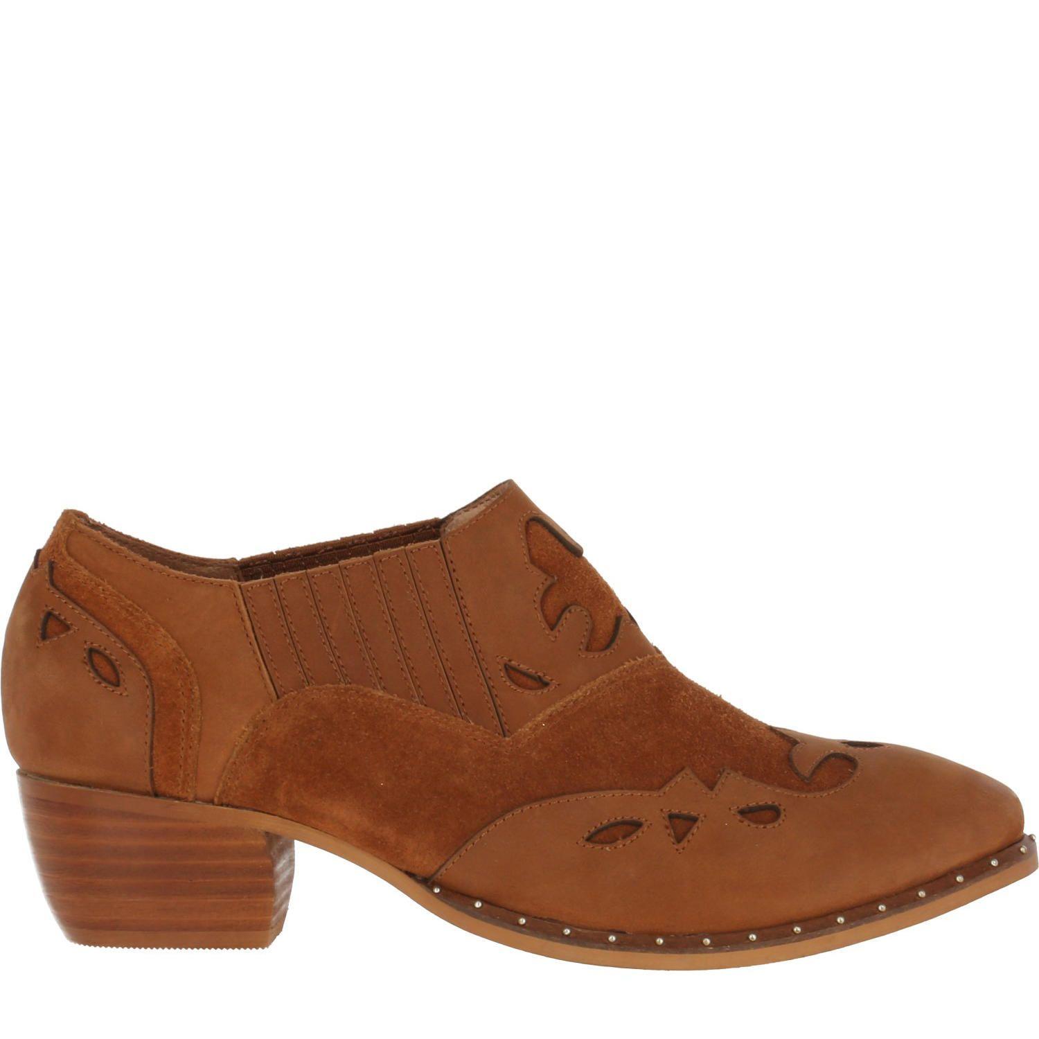 Zapato Cuero Mara Camel Mujer-2