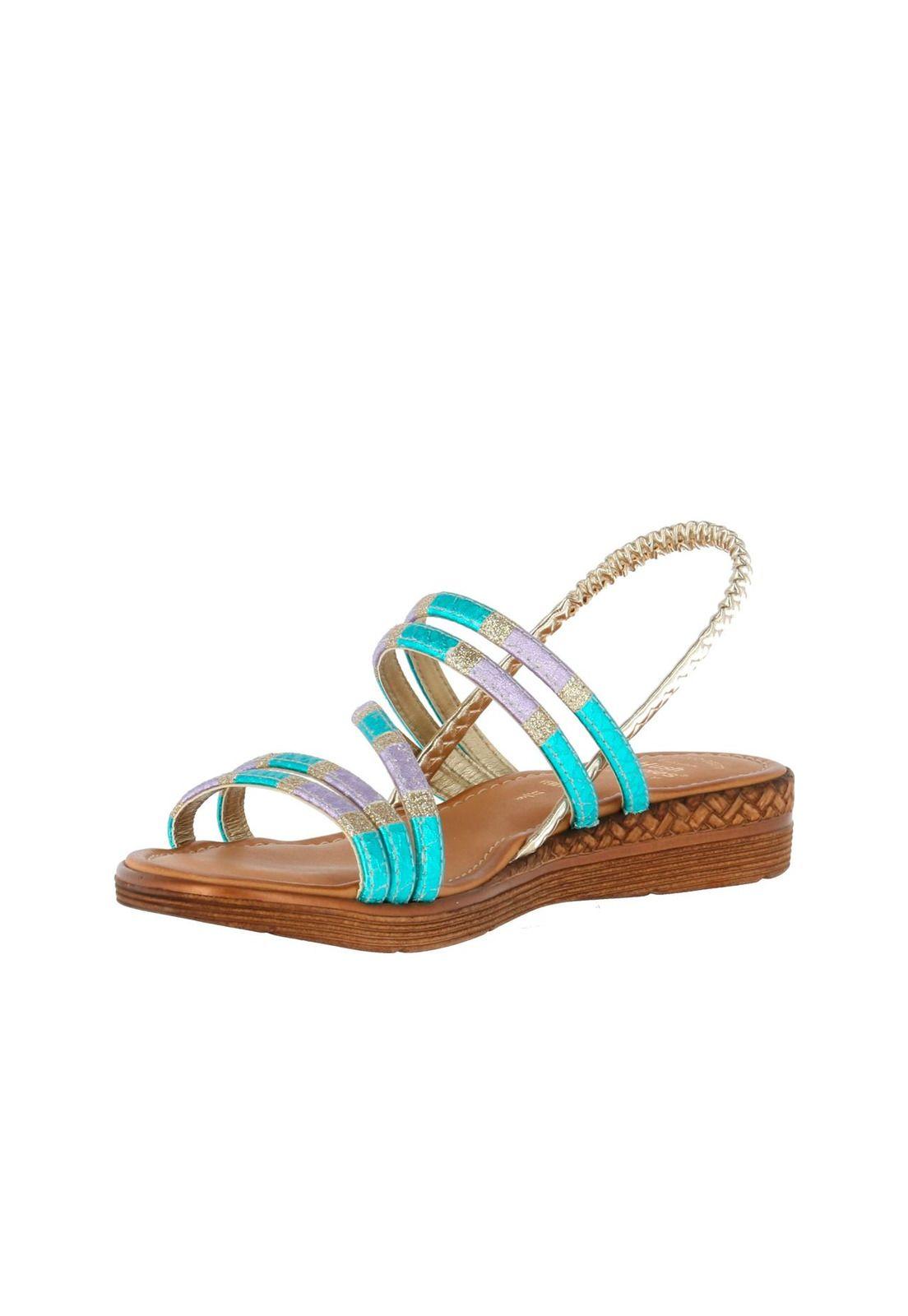 Sandalia  Vesuvio Turquesa-1