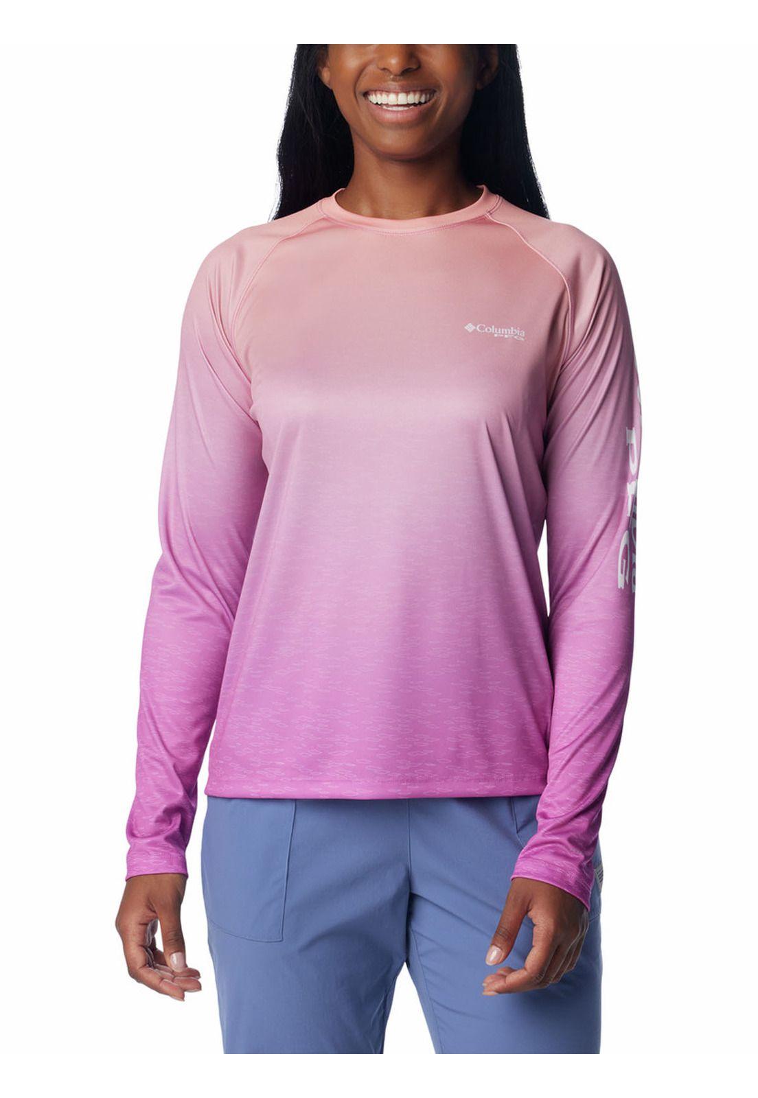 Polera Mujer Pfg Super Tidal Tee Morado-0