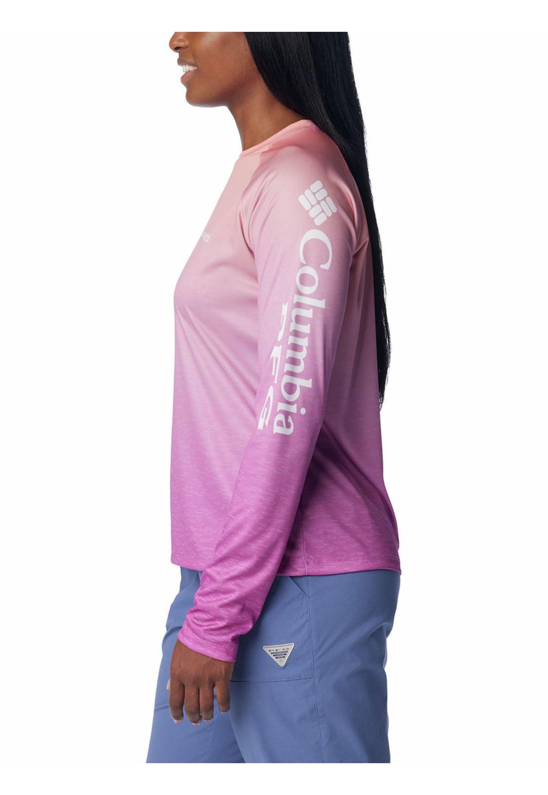 Polera Mujer Pfg Super Tidal Tee Morado-1