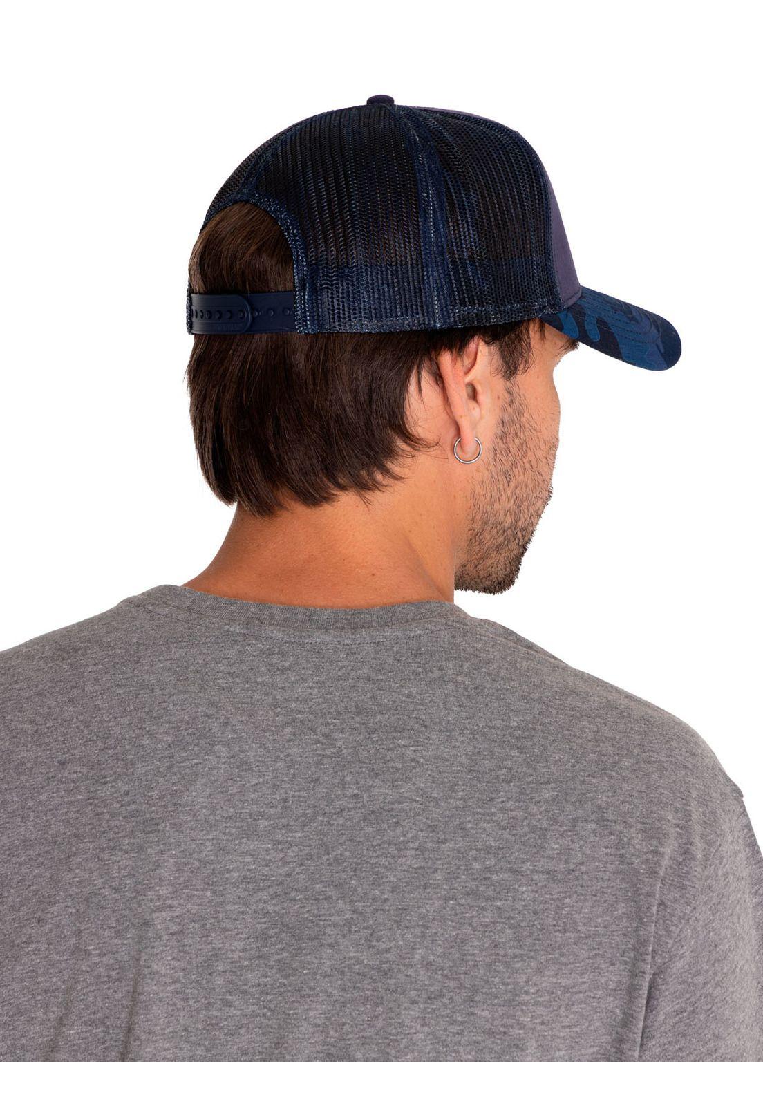 Jockey Hombre Logo Printed Mesh Trucker Morado-1