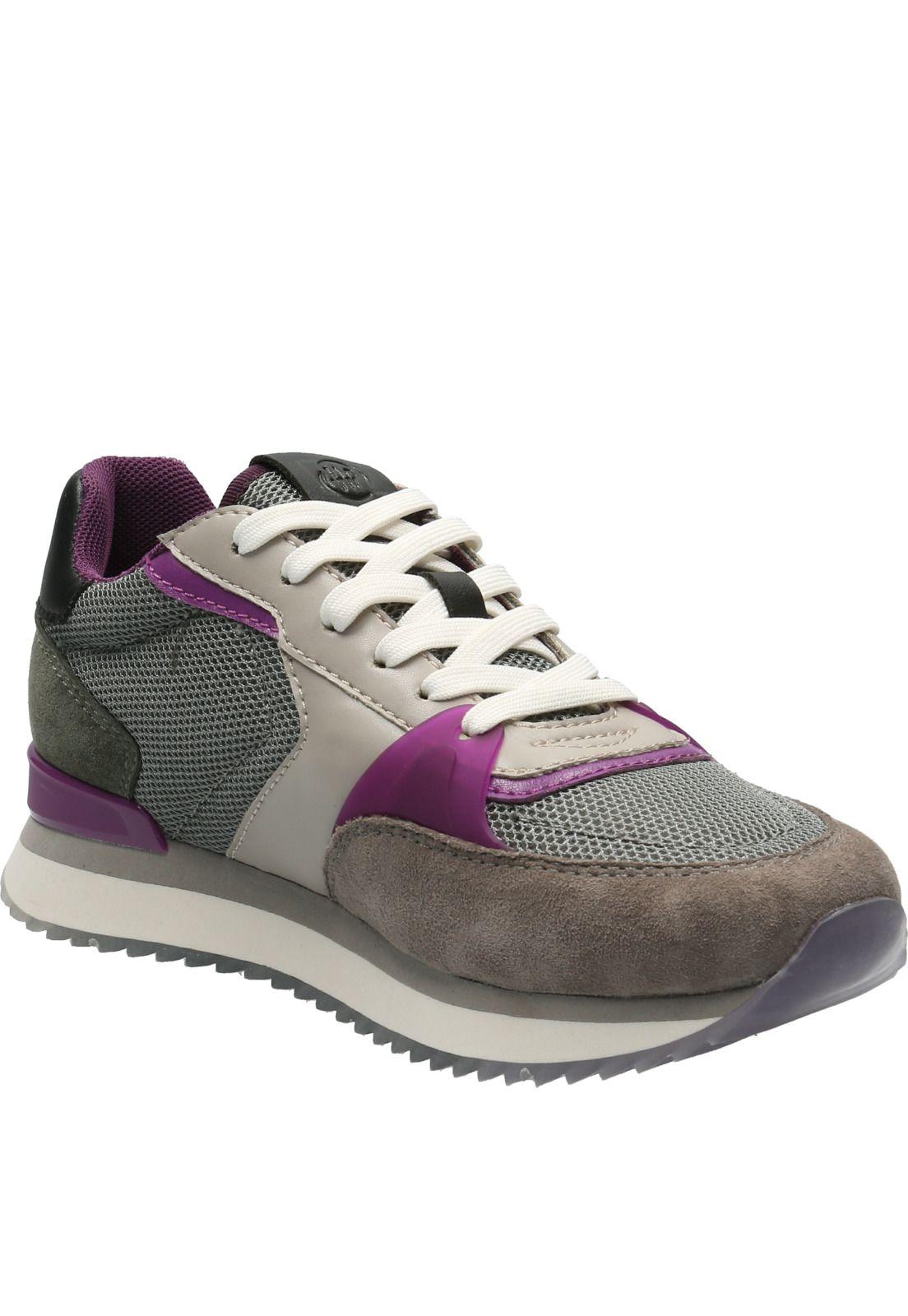 Zapatilla Cuero Mujer Bliss Tulip Gris-0