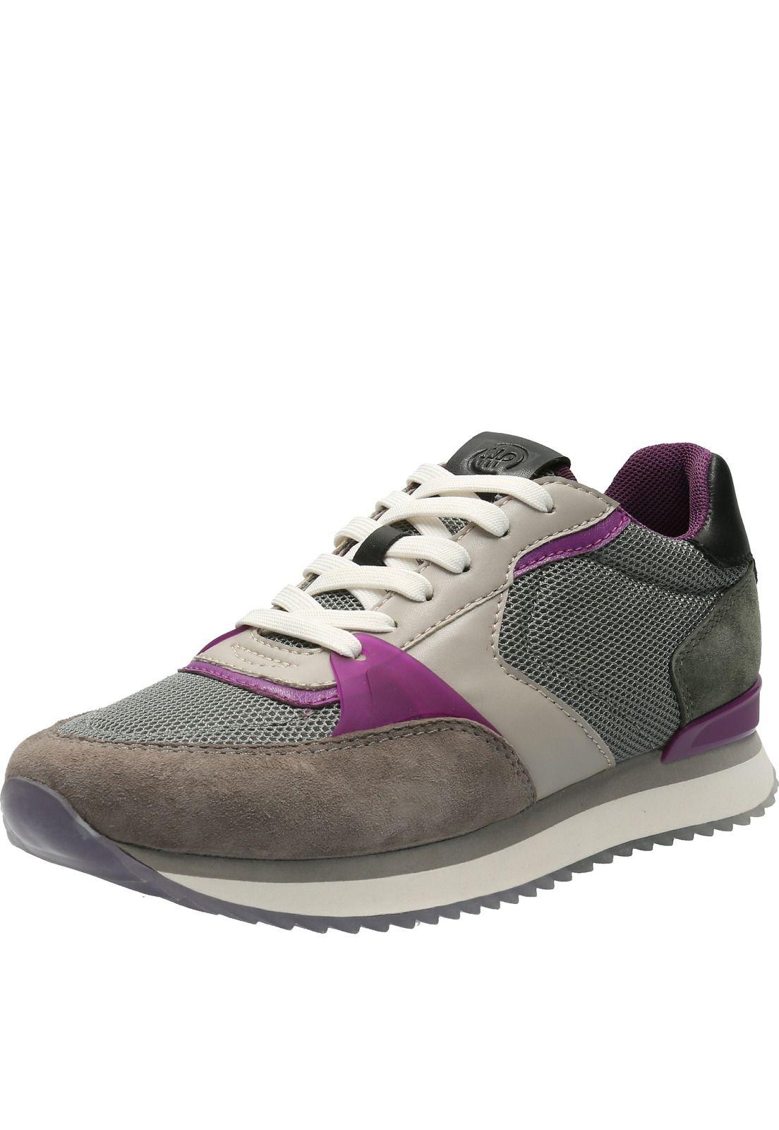 Zapatilla Cuero Mujer Bliss Tulip Gris-3
