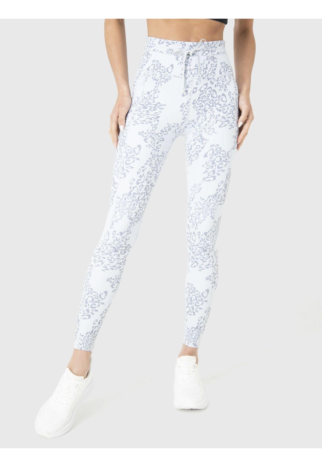 Calza Deportiva Mujer Drawcord Long Legg Gris-3