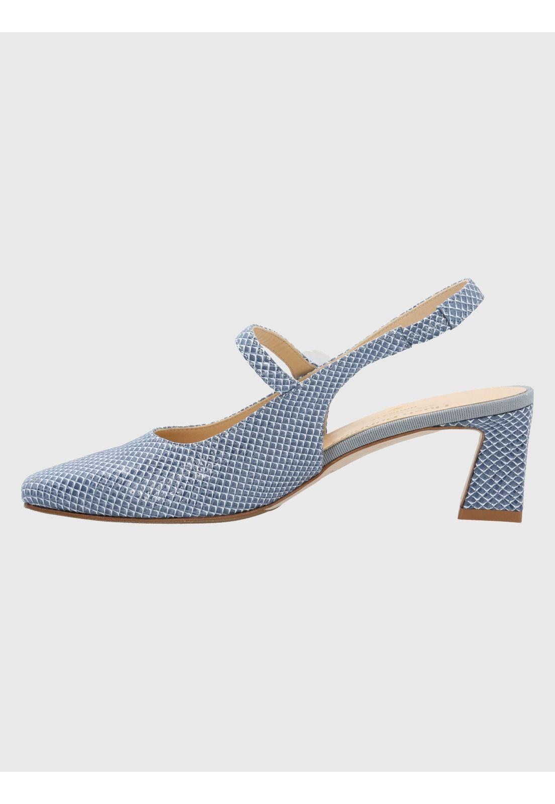 Zapato Cuero Celeste Mujer Alida -5