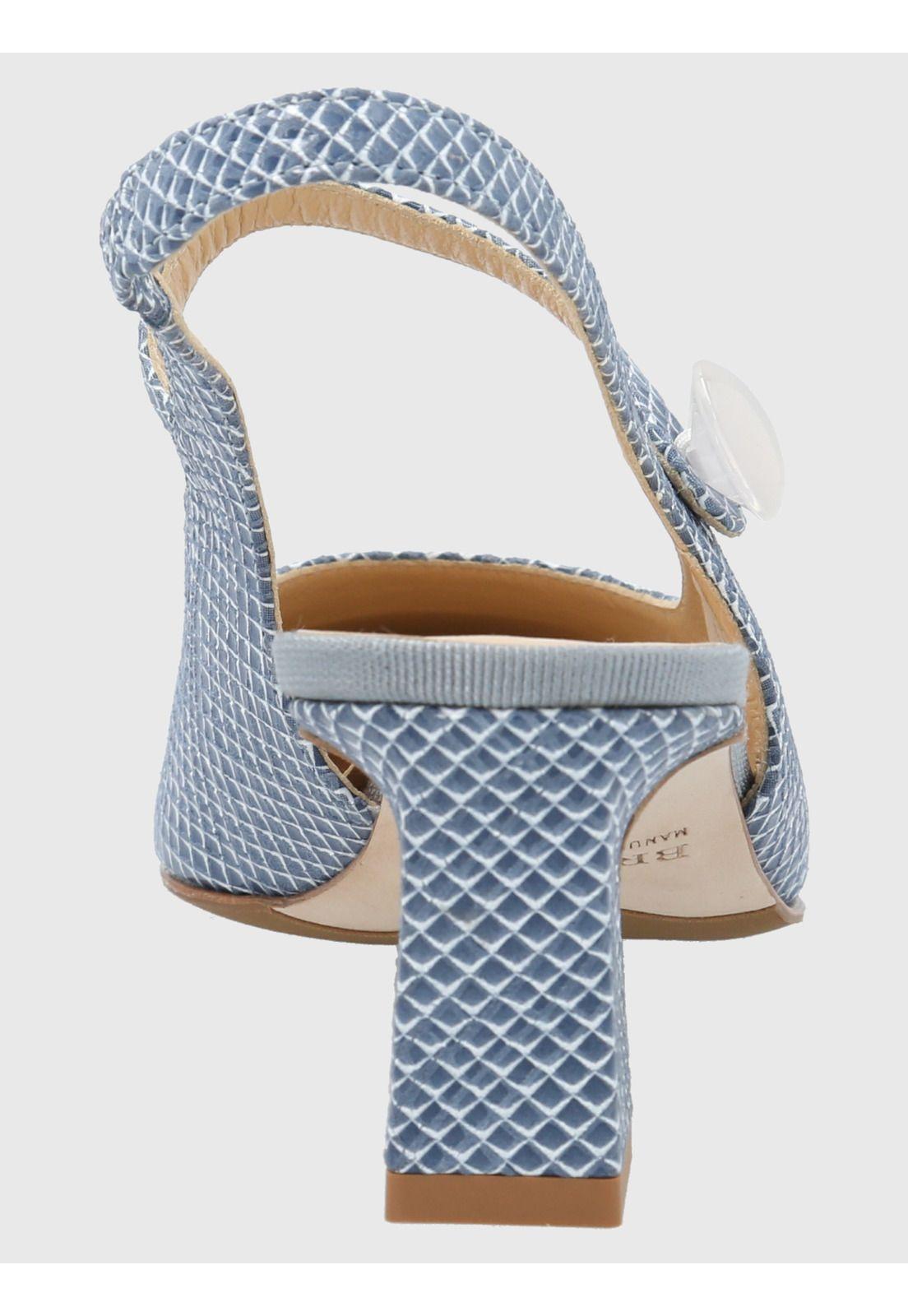 Zapato Cuero Celeste Mujer Alida -6