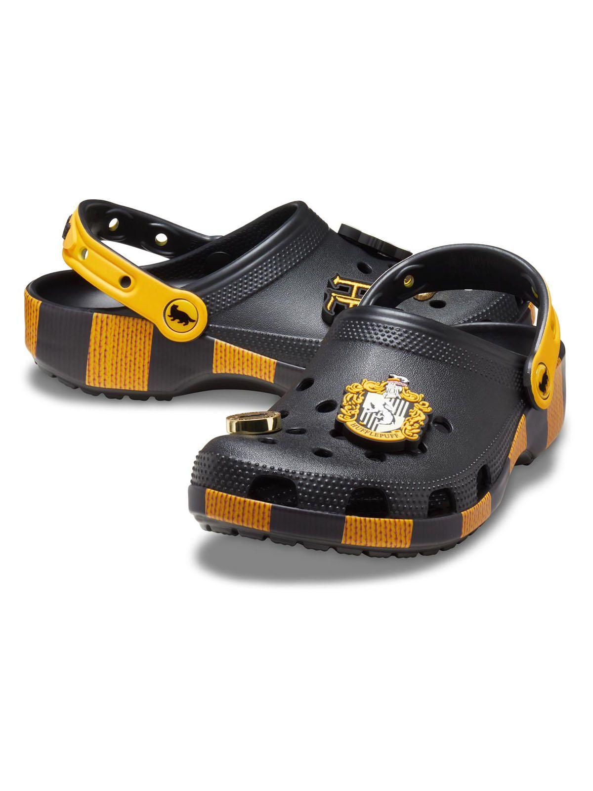Zueco Crocs Mujer Hufflepuff Negro-3