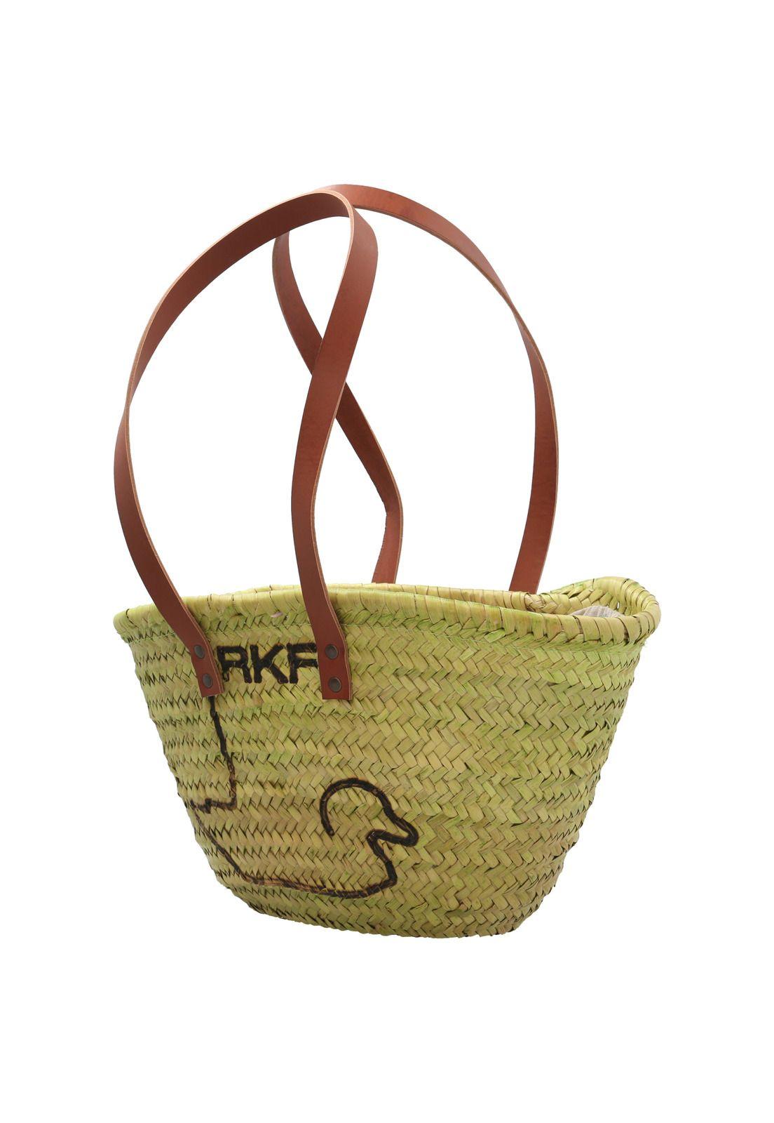 Cartera Rafia Mujer RKF Valencia Verde-1