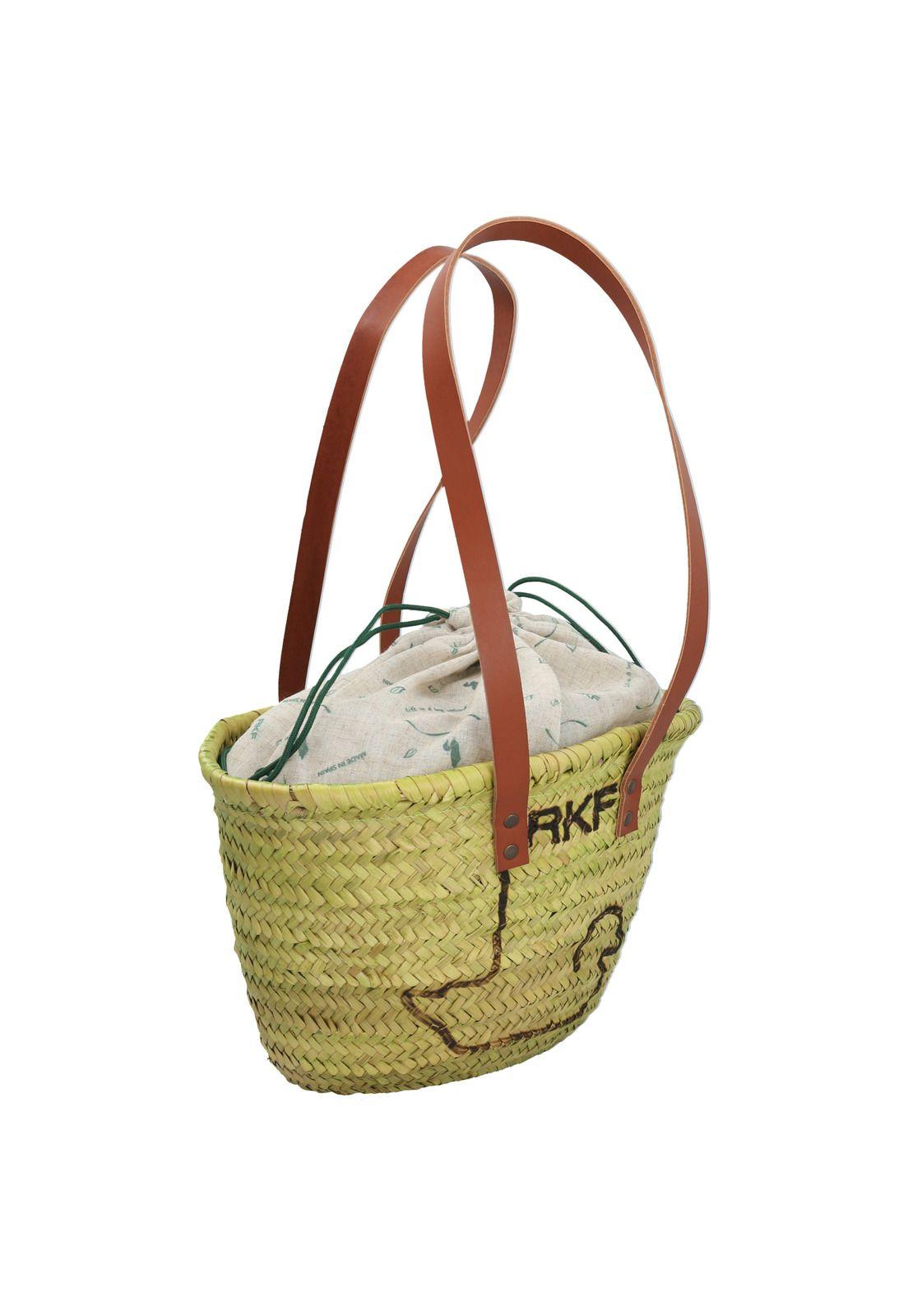 Cartera Rafia Mujer RKF Valencia Verde-4