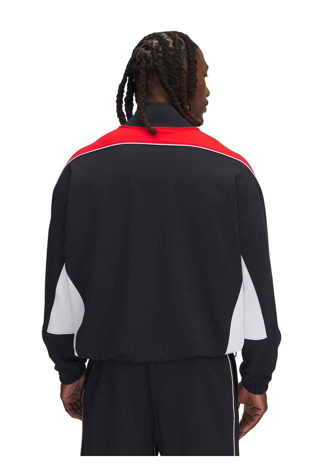 Chaqueta Ua Tricot Colorblock Negro Para Hombre-1