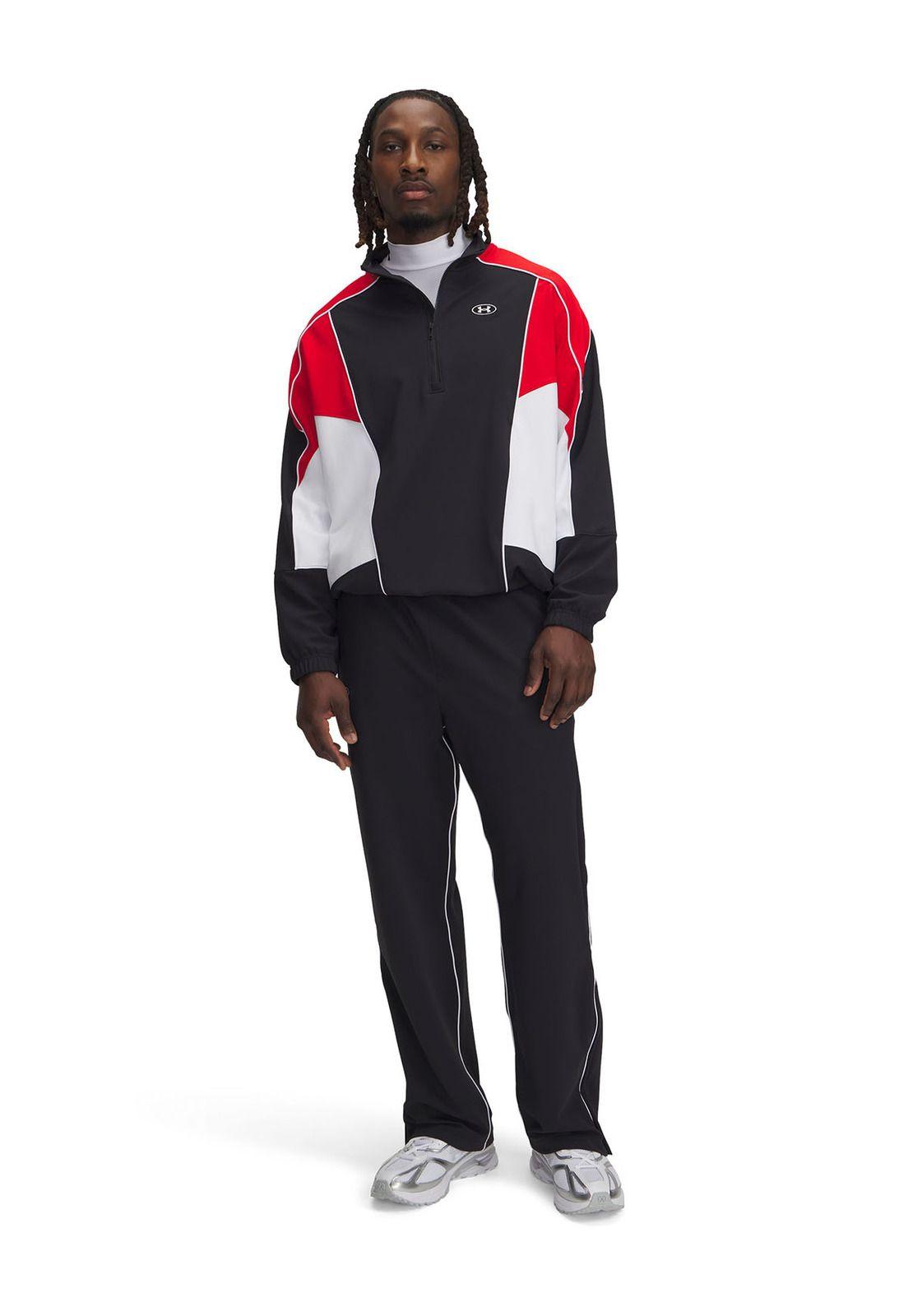 Chaqueta Ua Tricot Colorblock Negro Para Hombre-3