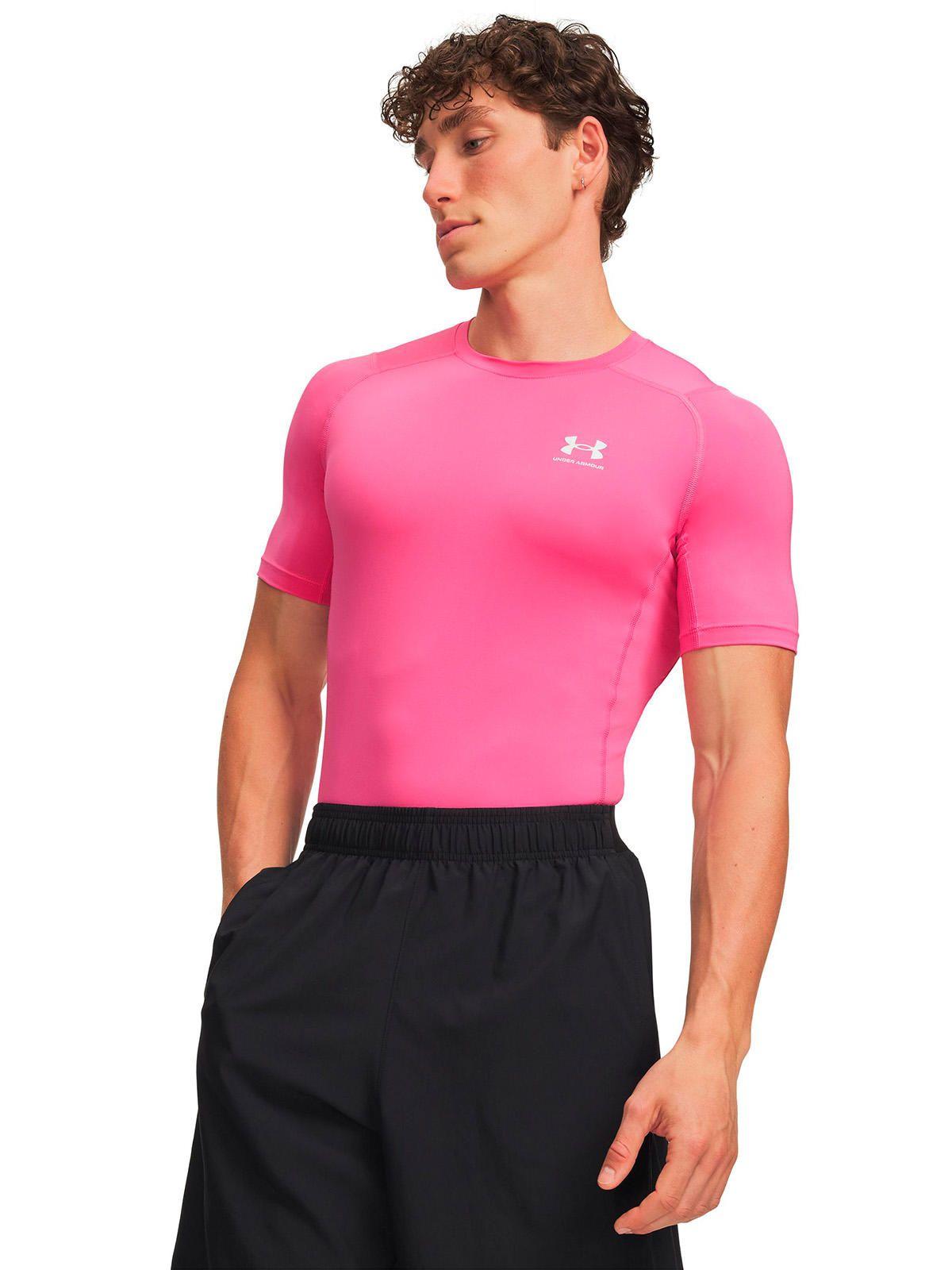 Primera capa superior HeatGear rosado Hombre-0