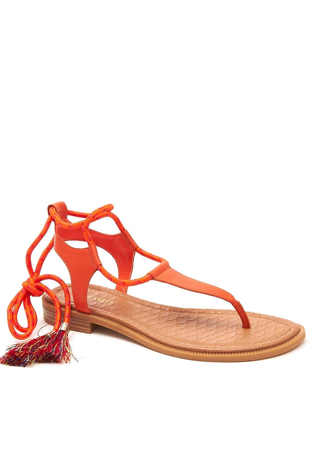 Sandalia Gannon Naranja Mujer-0