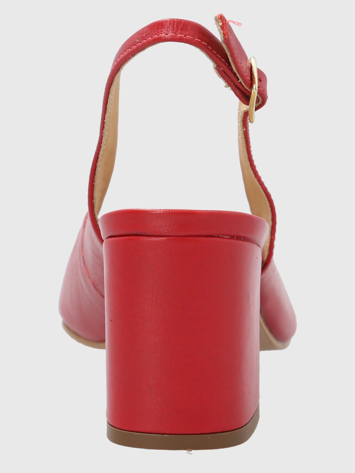 Zapato Vestir Mujer Cuero Debbia Rojo-6