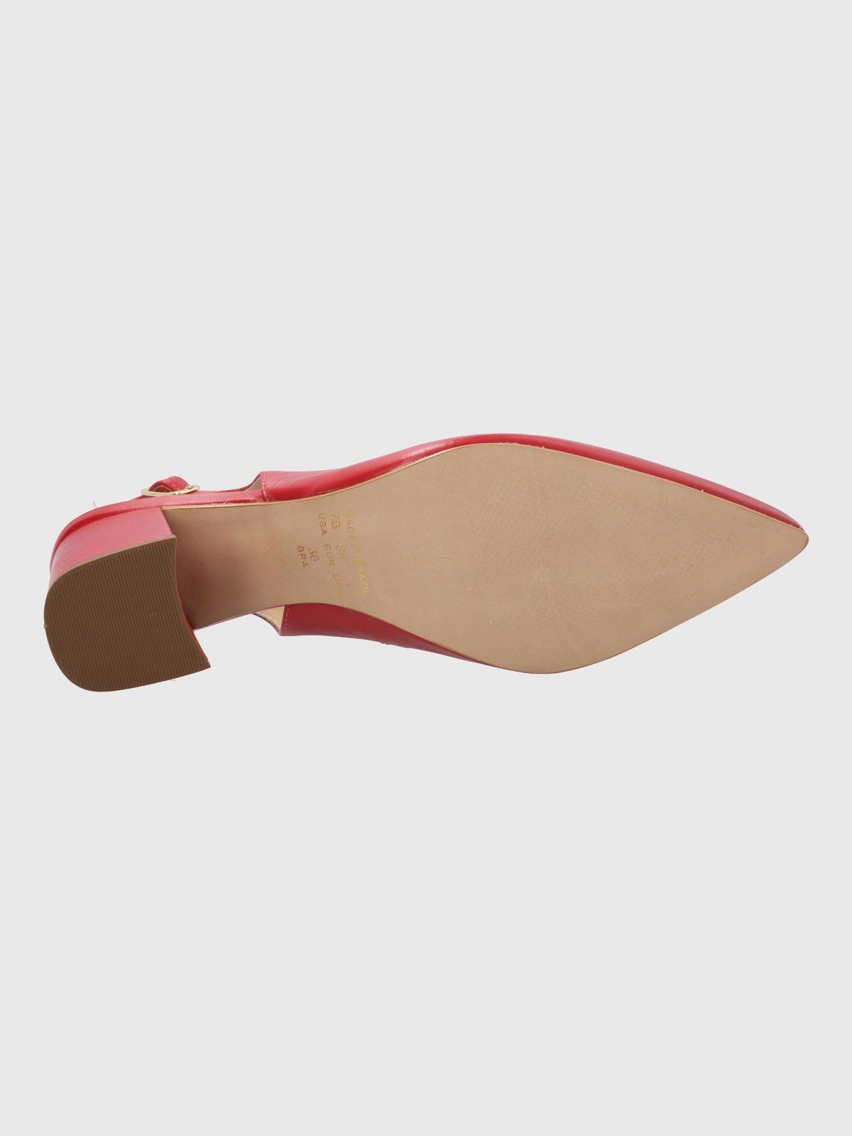 Zapato Vestir Mujer Cuero Debbia Rojo-7